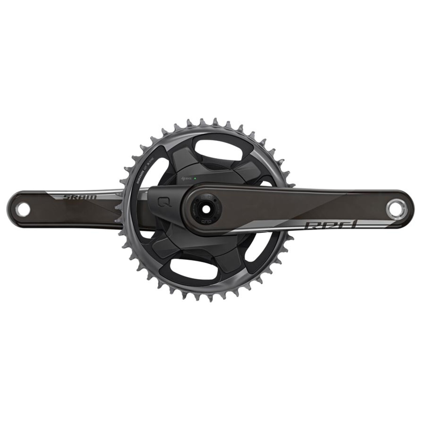 Sram SRAM, Red 1 AXS Quarq, Power Meter Crankset, Speed: 12, Spindle: 28.99mm, BCD: Direct Mount, 40, DUB, 175mm, Black, Road