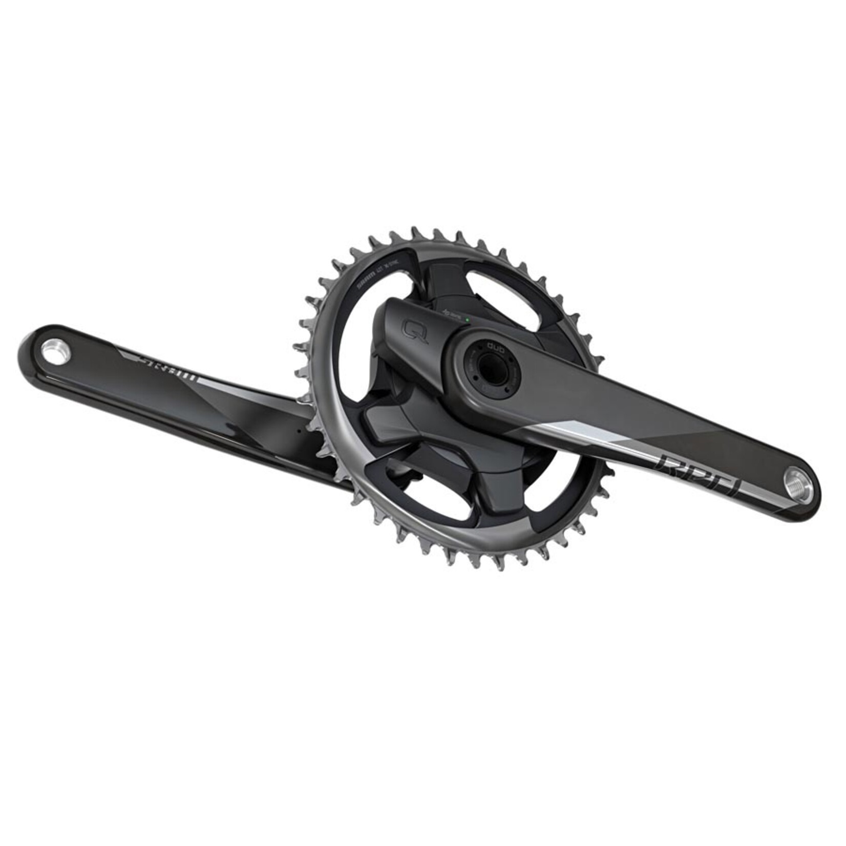 Sram SRAM, Red 1 AXS Quarq, Power Meter Crankset, Speed: 12, Spindle: 28.99mm, BCD: Direct Mount, 40, DUB, 175mm, Black, Road