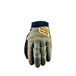 Five Gloves, XR-Pro, Full Finger Gloves, Kaki / Fluo Orange, L, Pair