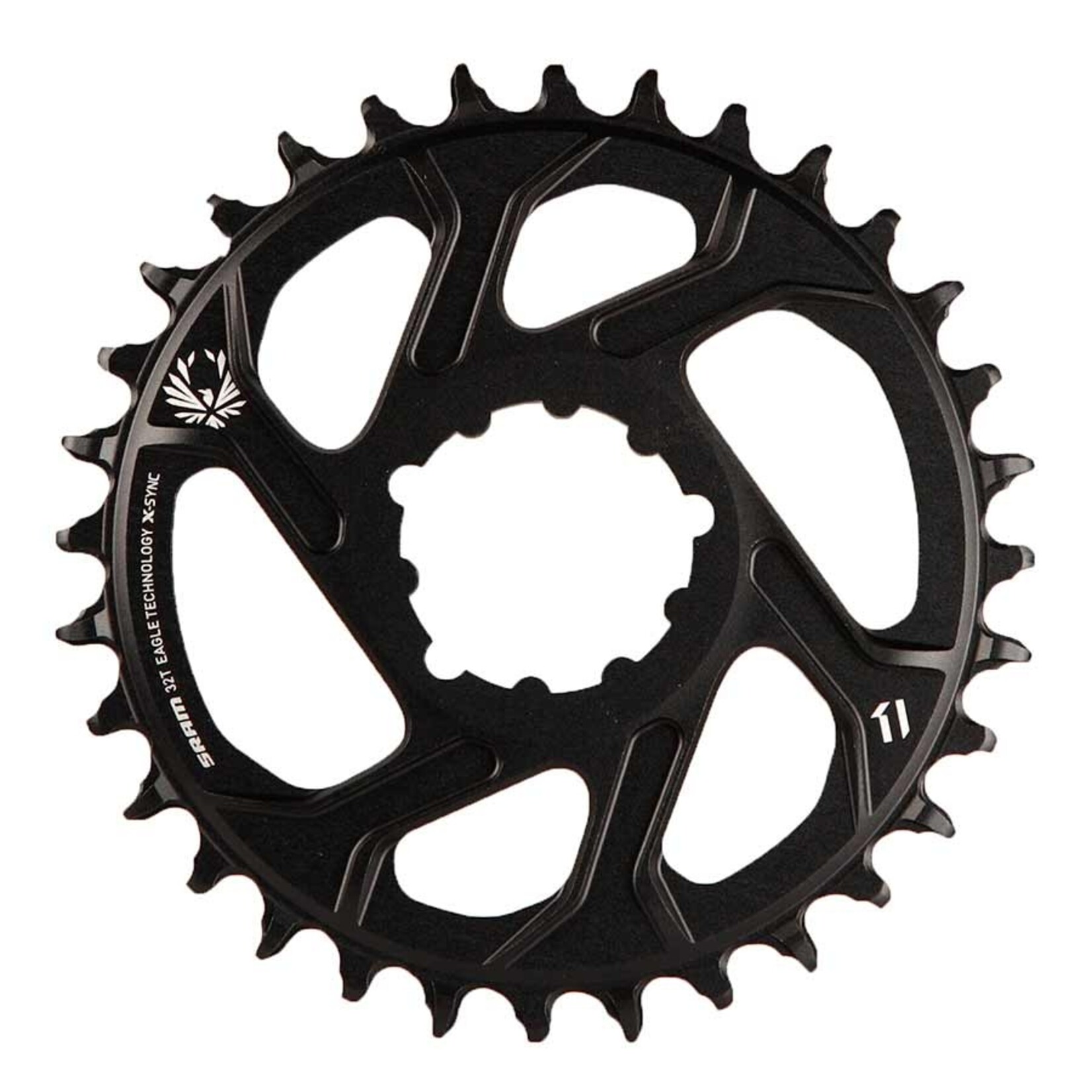 Sram SRAM, X-Sync, 3mm offset, 32T, 12sp., BCD: Direct Mount, Single Chainring, Aluminum, Black