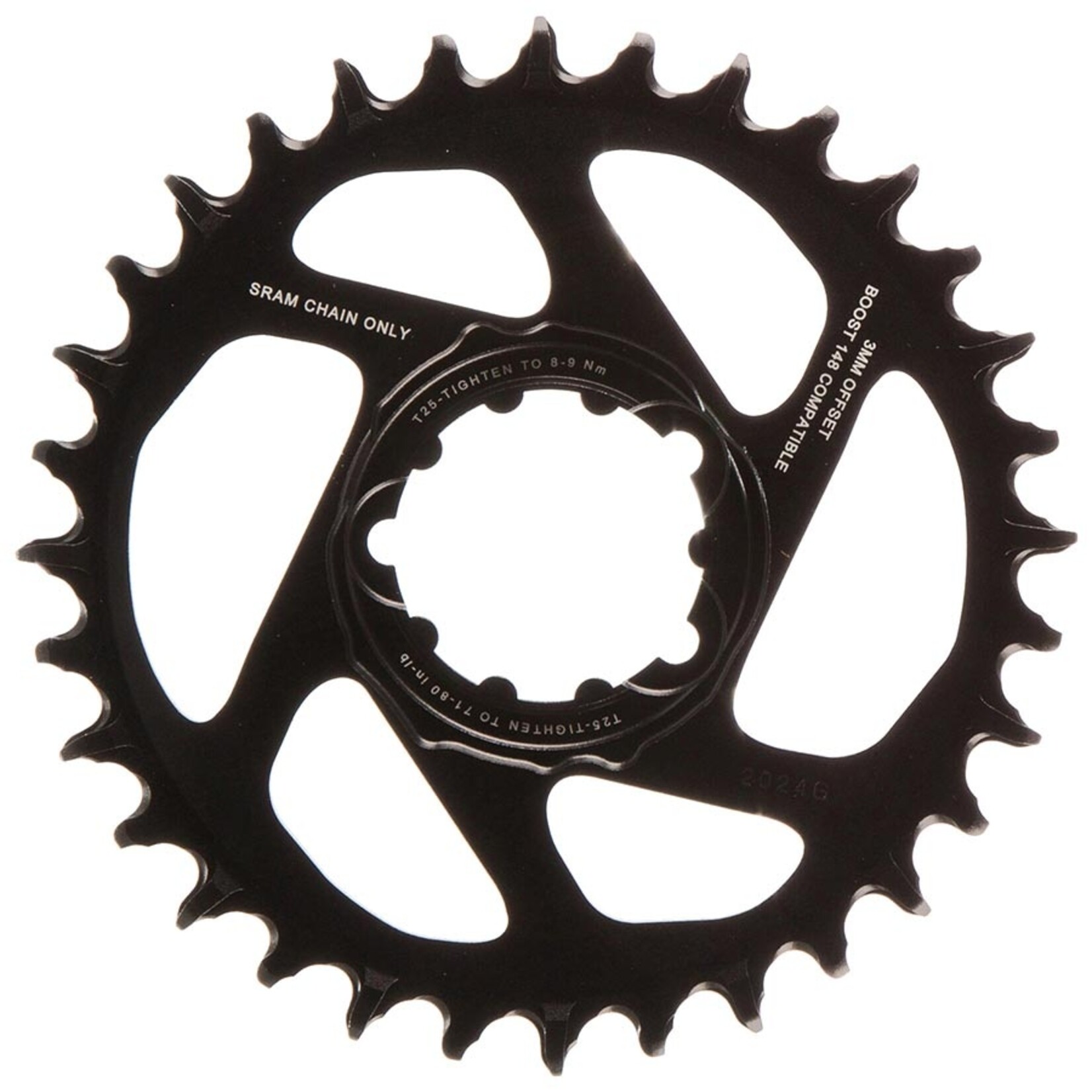 Sram SRAM, X-SYNC 2 SL 3mm, Chainring, Teeth: 32, Speed: 11/12, BCD: Direct Mount, Single, Aluminum, Black