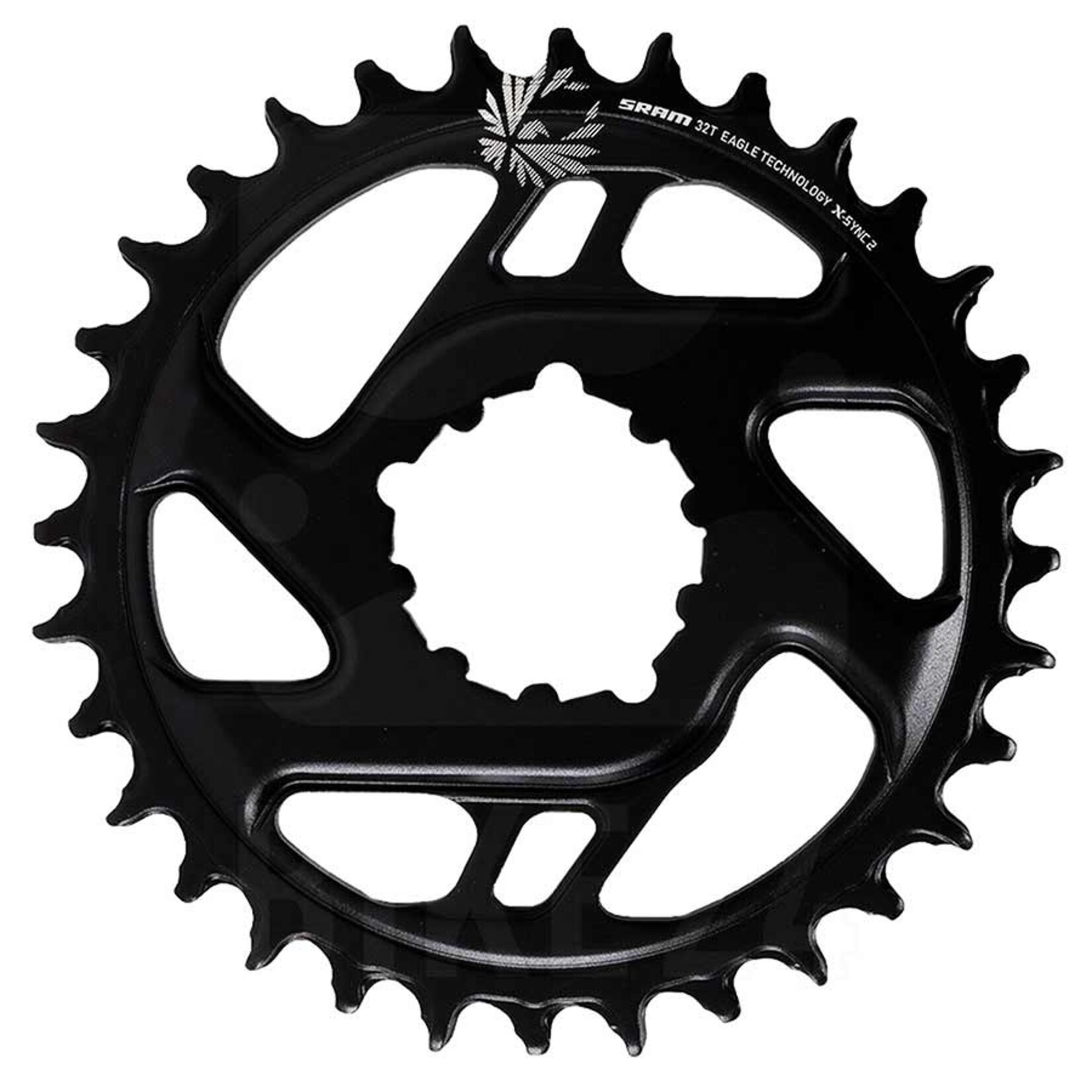 Sram SRAM, 12SP X-Sync 2, 32T Chainring, 12sp, BCD: Direct Mount, 3mm offset, Aluminum, Black