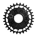 Works Components, GEO Shimano, Chainring, Teeth: 32, Speed: 12, BCD: Direct Mount Shimano, Front, 7075-T6 Aluminum, Black