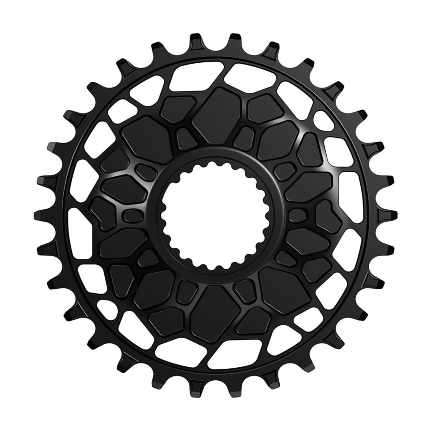 Works Components, GEO Shimano, Chainring, Teeth: 32, Speed: 12, BCD: Direct Mount Shimano, Front, 7075-T6 Aluminum, Black
