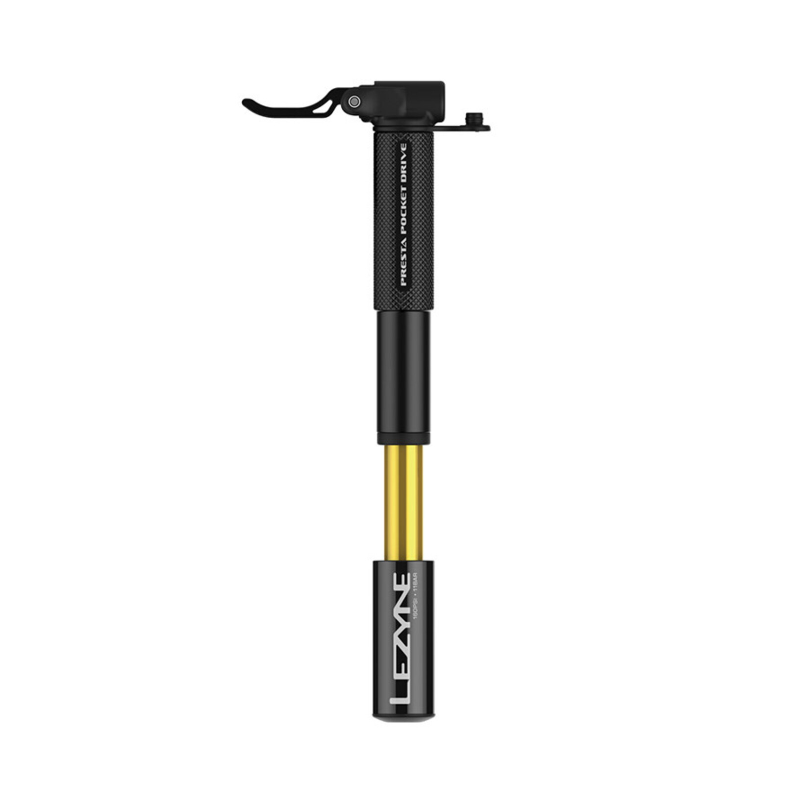 LEZYNE Lezyne, PRESTA POCKET DRIVE, Pump, 145mm, 160psi, Black