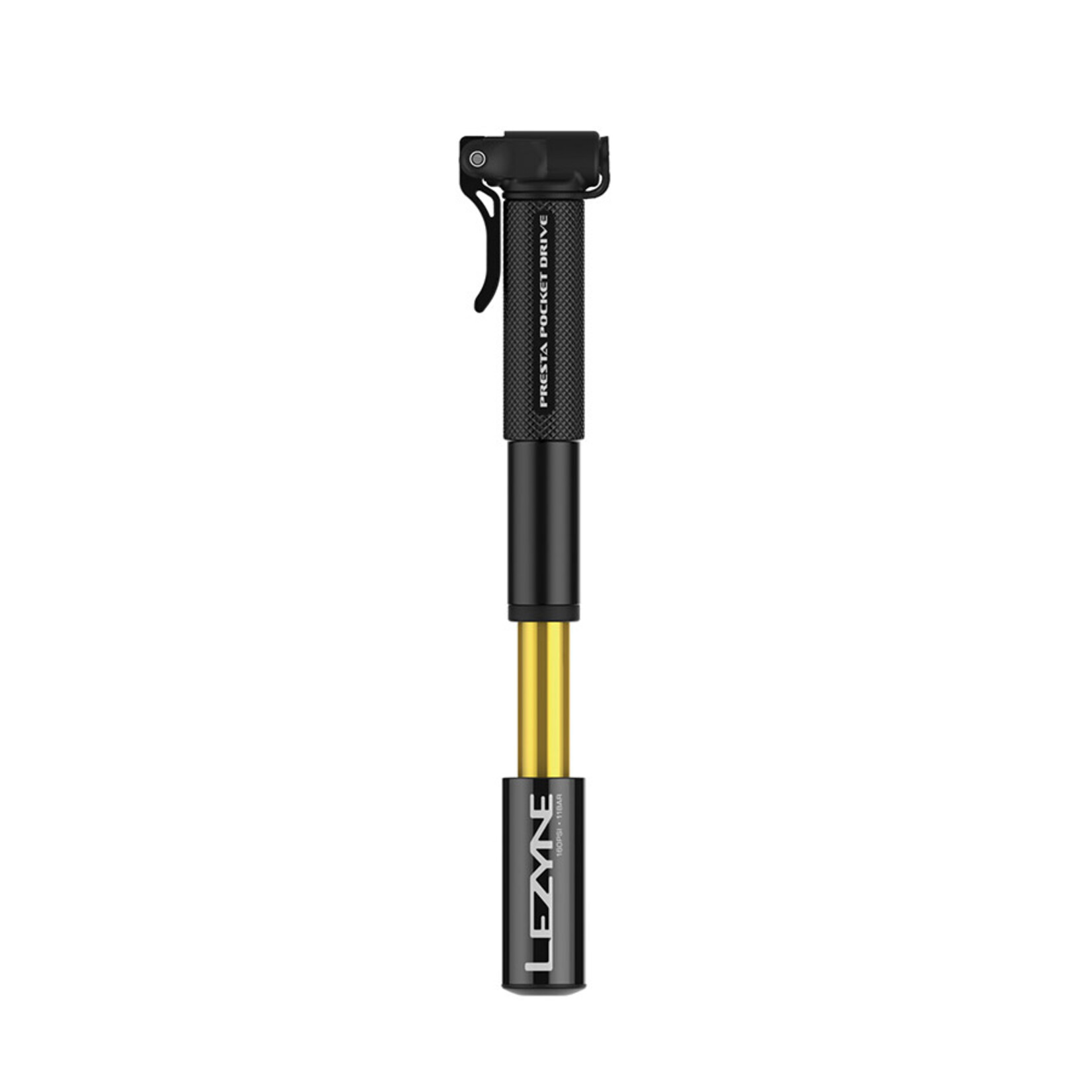 LEZYNE Lezyne, PRESTA POCKET DRIVE, Pump, 145mm, 160psi, Black