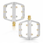 SIXSIXONE SIXSIXONE SIXSIXONE Bicyce Pedal 3 Bearings Ultralight Anti-Slip 9/16 Silver