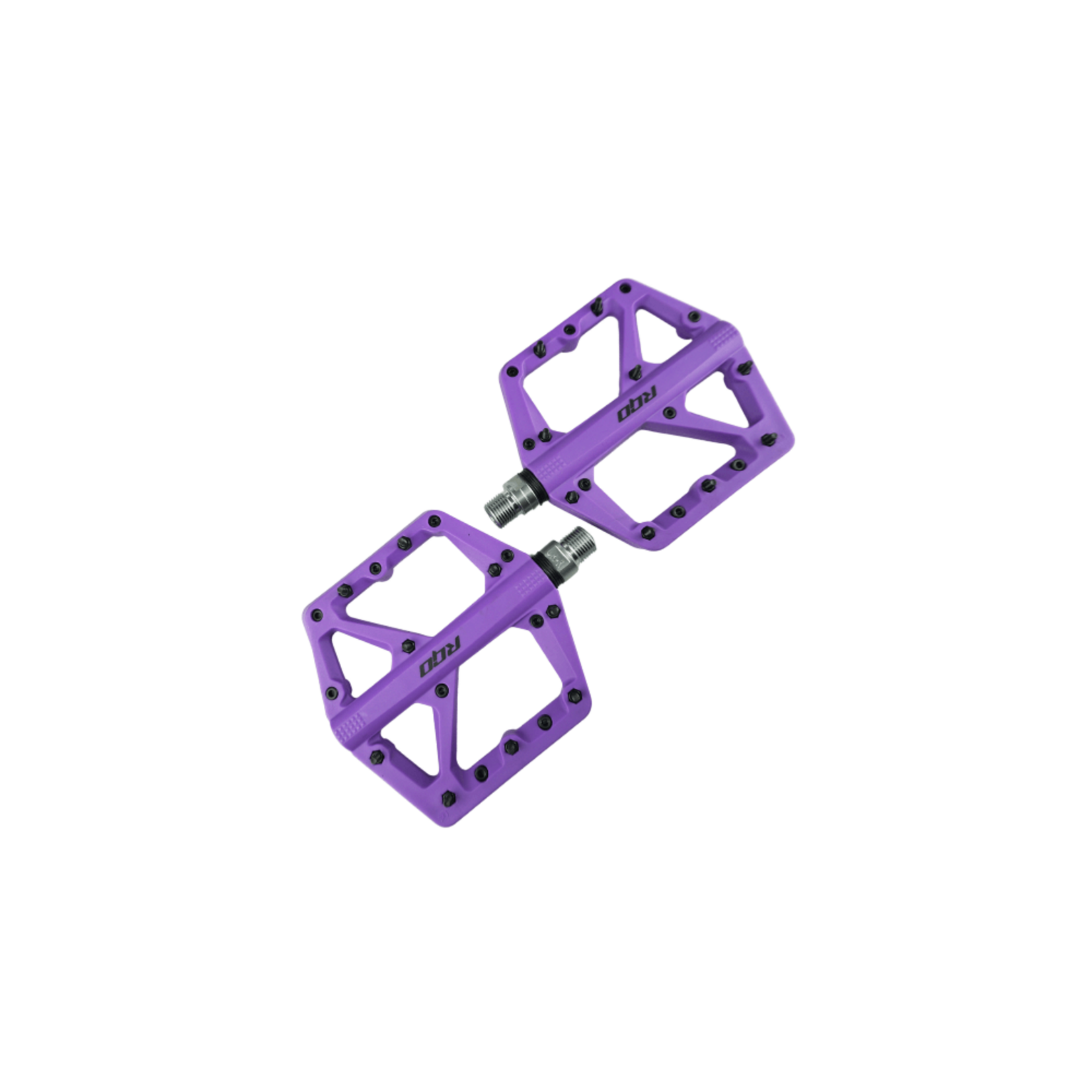 RGO RGO Bicycle Pedals Mtb Nylon Platform 9/16 PURPLE