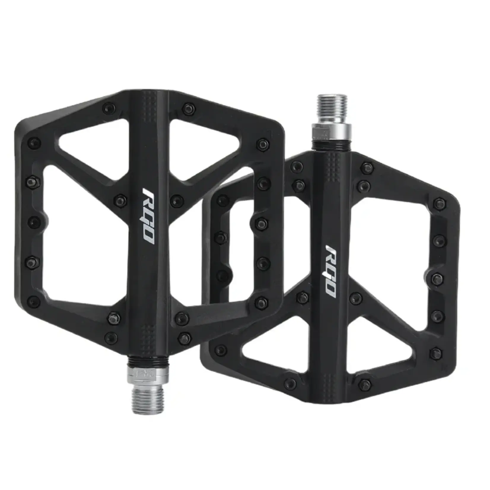 RGO RGO Bicycle Pedals Mtb Nylon Platform 9/16 BLACK