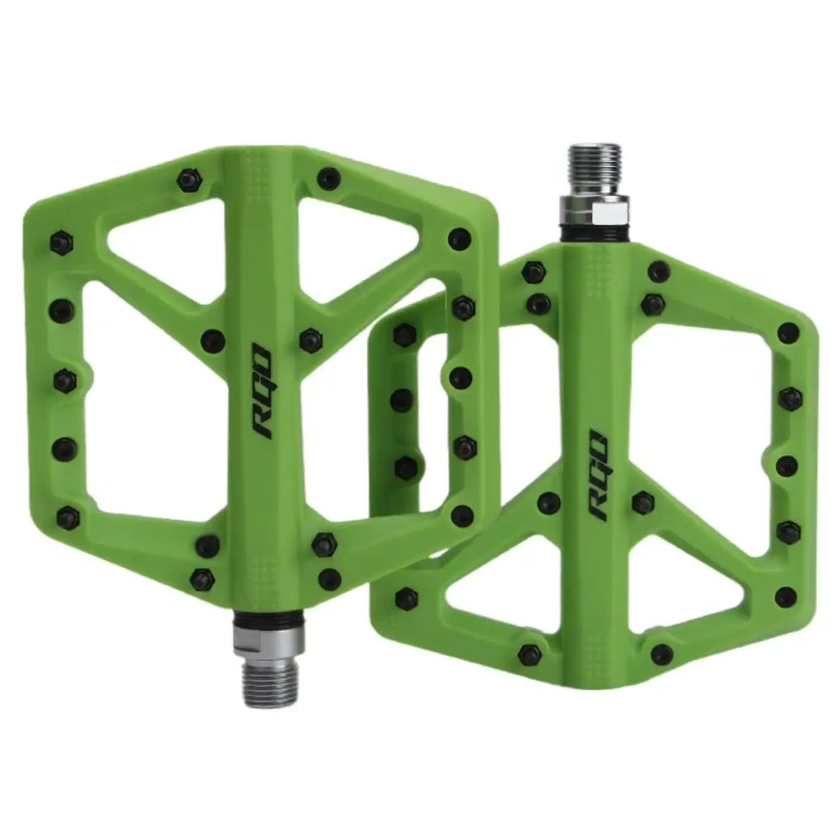 RGO RGO Bicycle Pedals Mtb Nylon Platform 9/16  GREEN