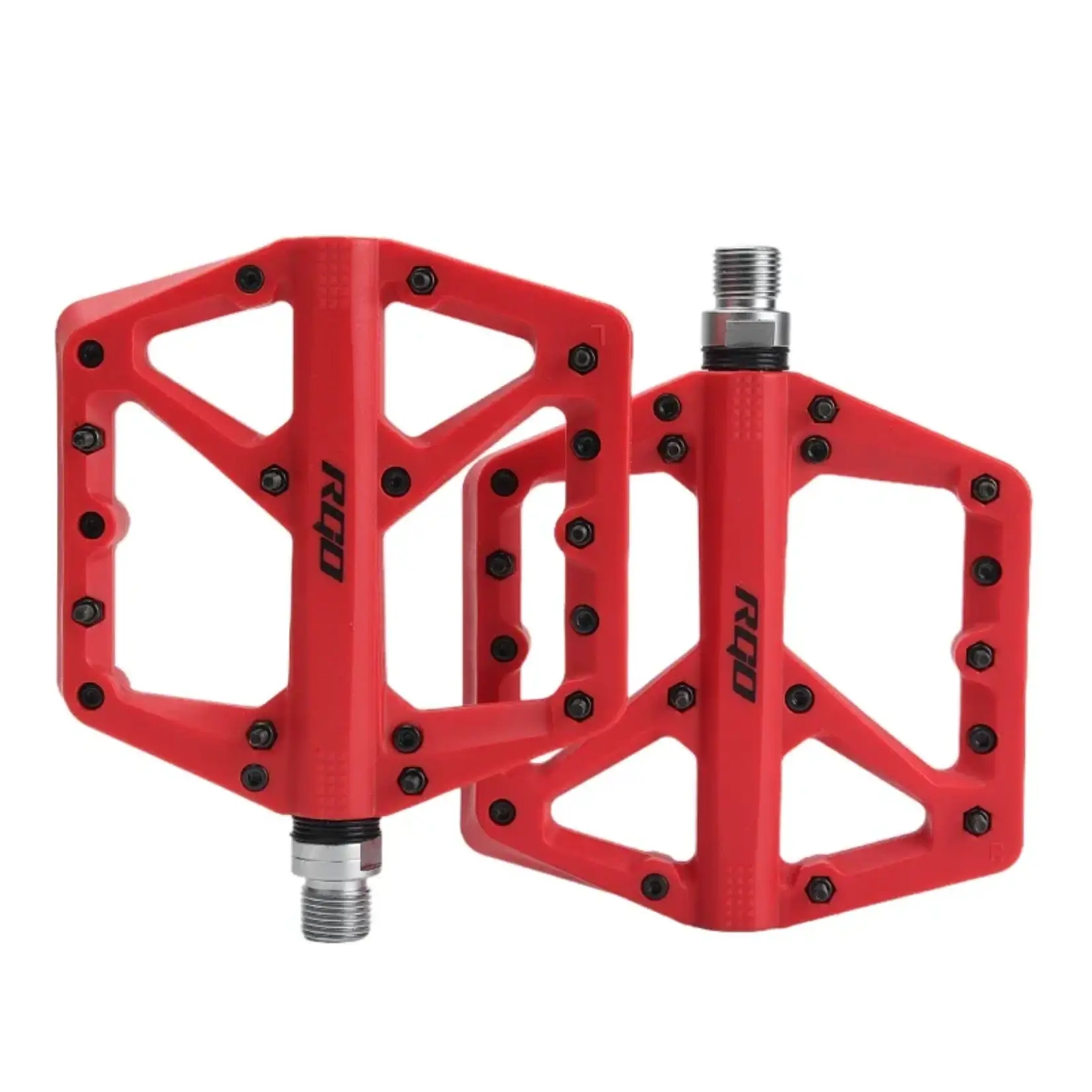 RGO RGO Bicycle Pedals Mtb Nylon Platform 9/16  RED