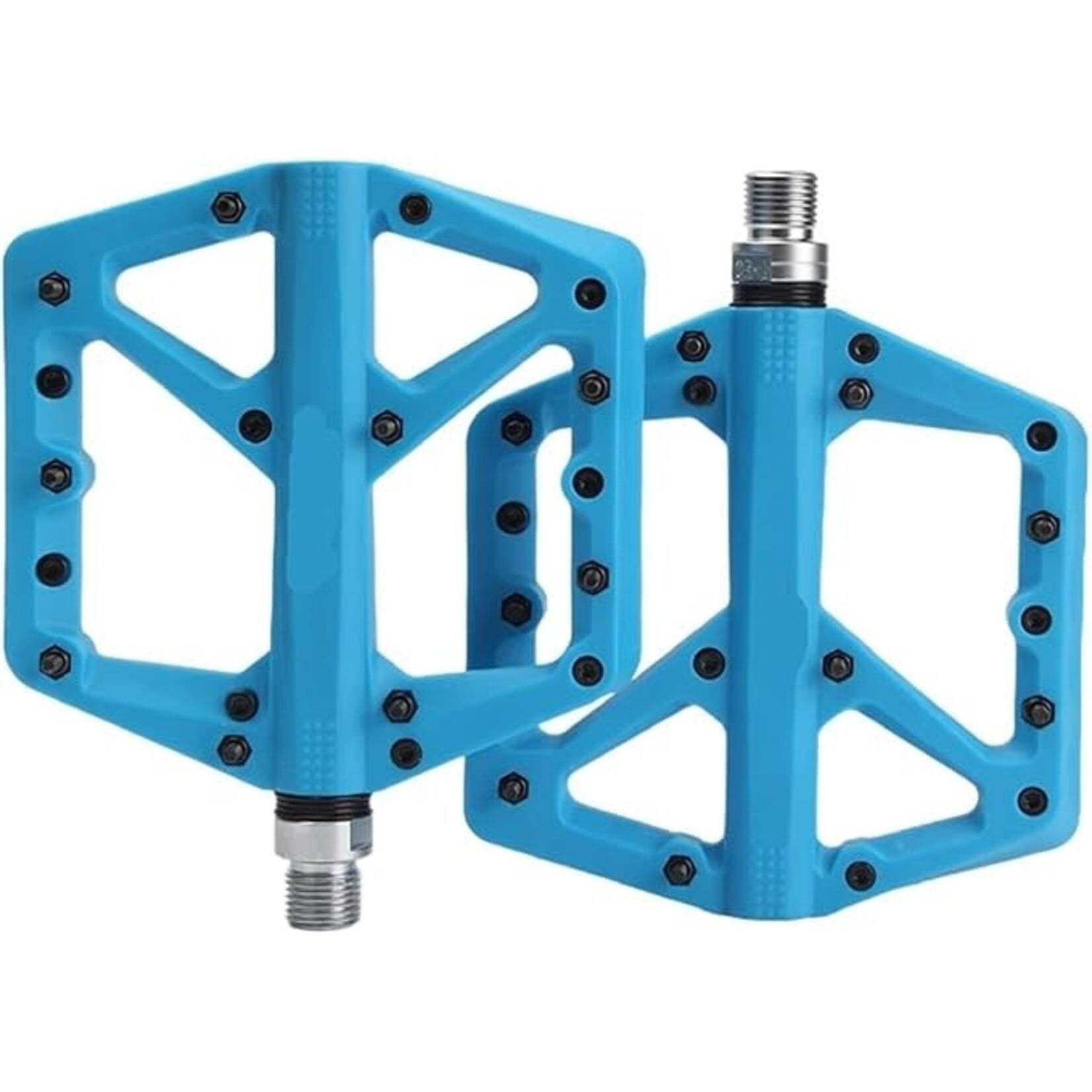RGO RGO BICYCLE PEDALS MTB NYLON PLATFORM Blue Standard