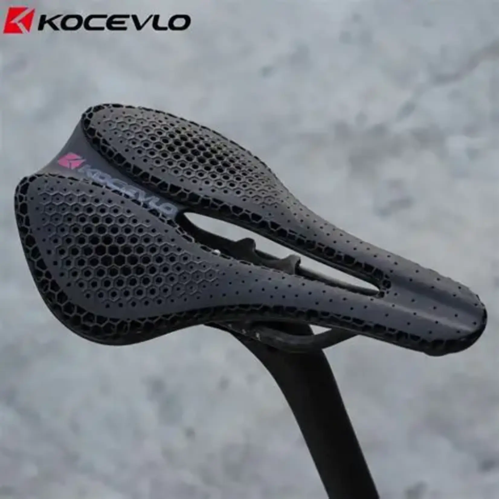 KOCEVLO KOCEVLO 3D Printed Bike Saddle Carbon Fiber 240x143mm