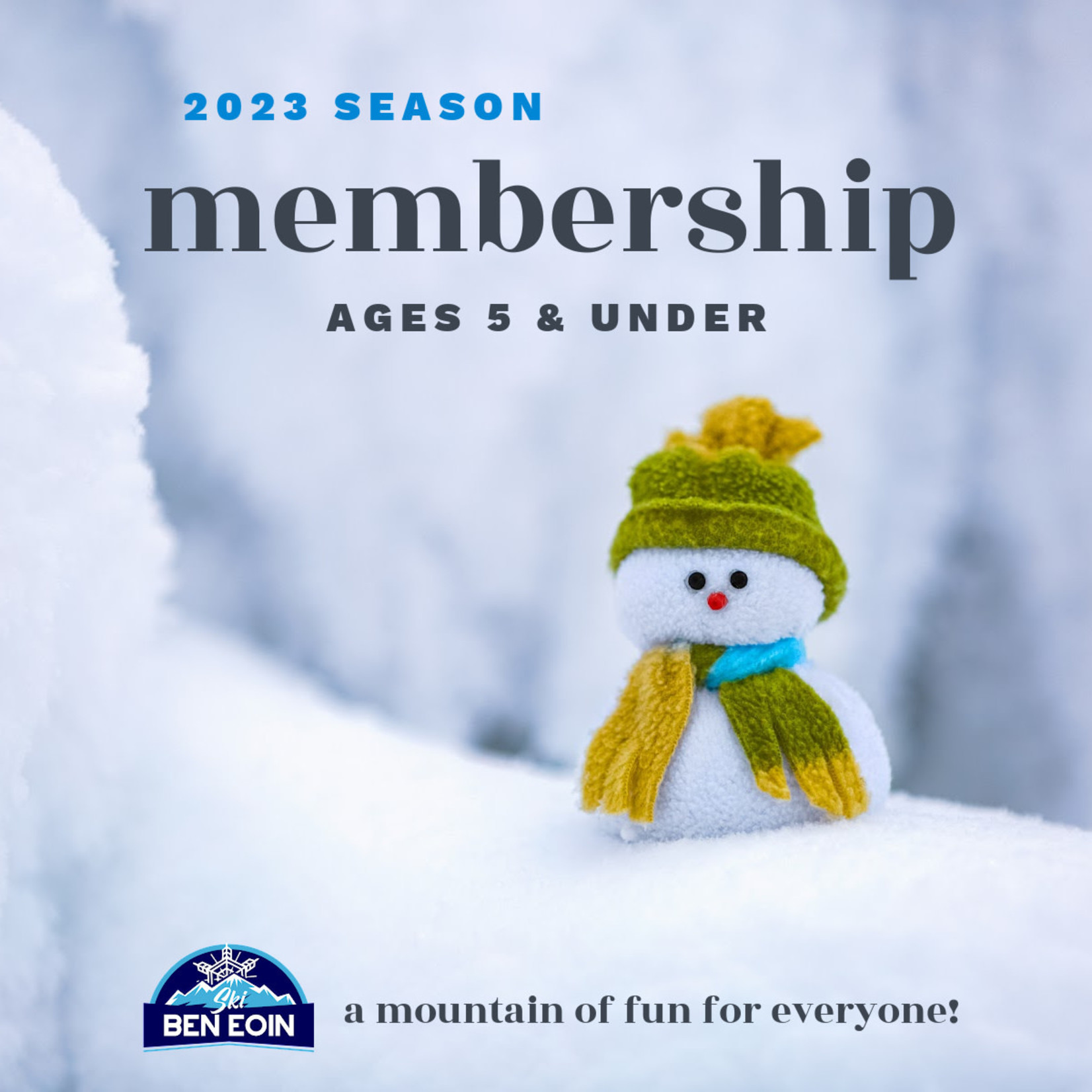 Regular Season Ages 5 & Under Membership 2023