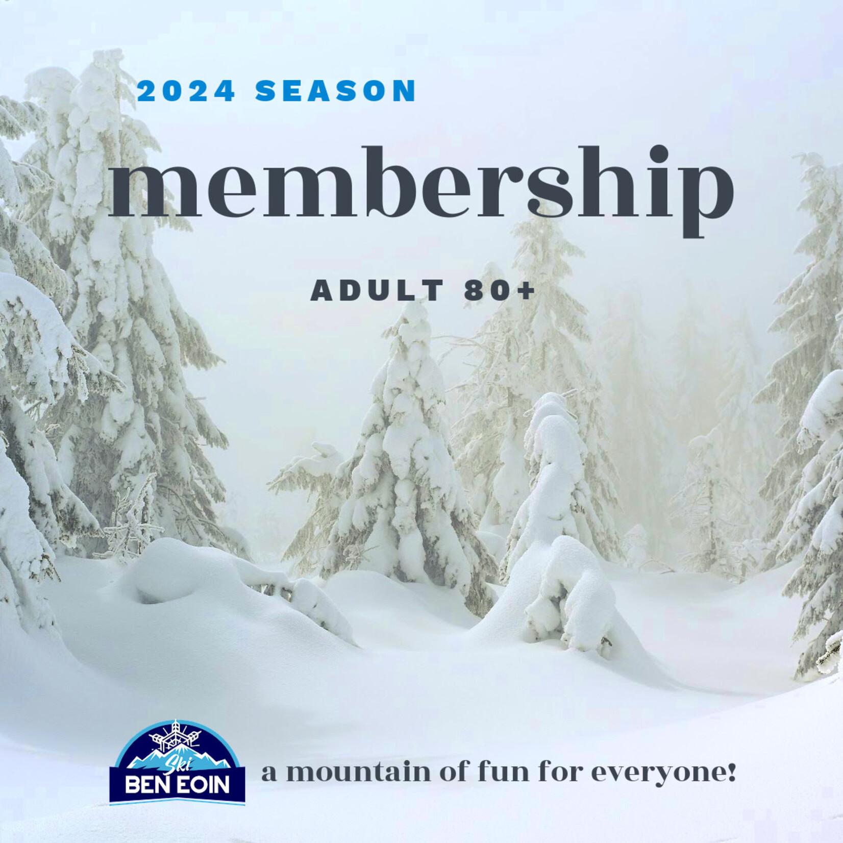 Regular Season Adult 80+ Membership 2024