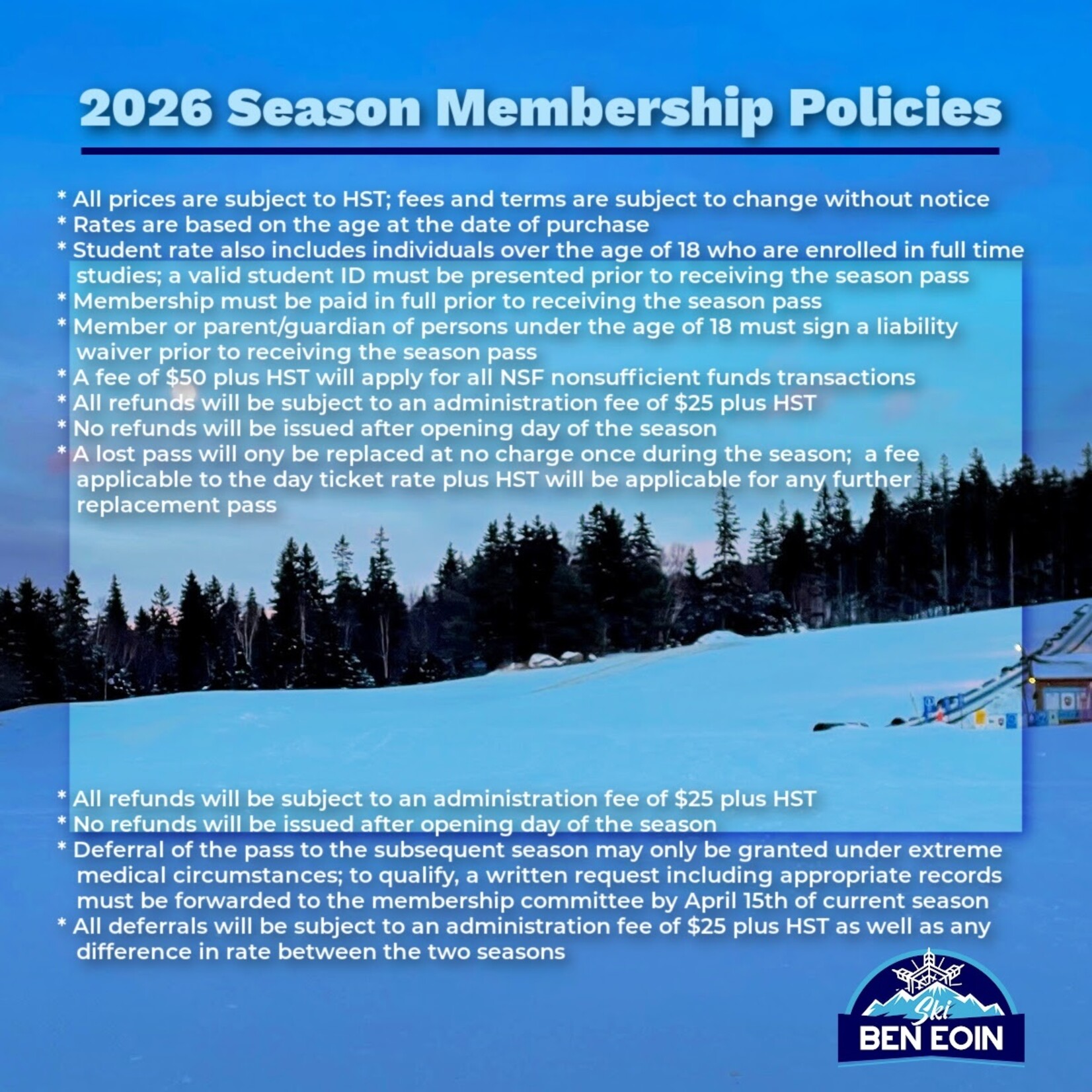 PreSeason Age 6 to 12 Membership 2026