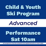 Child & Youth Ski Program Advanced Performance Sat 10am