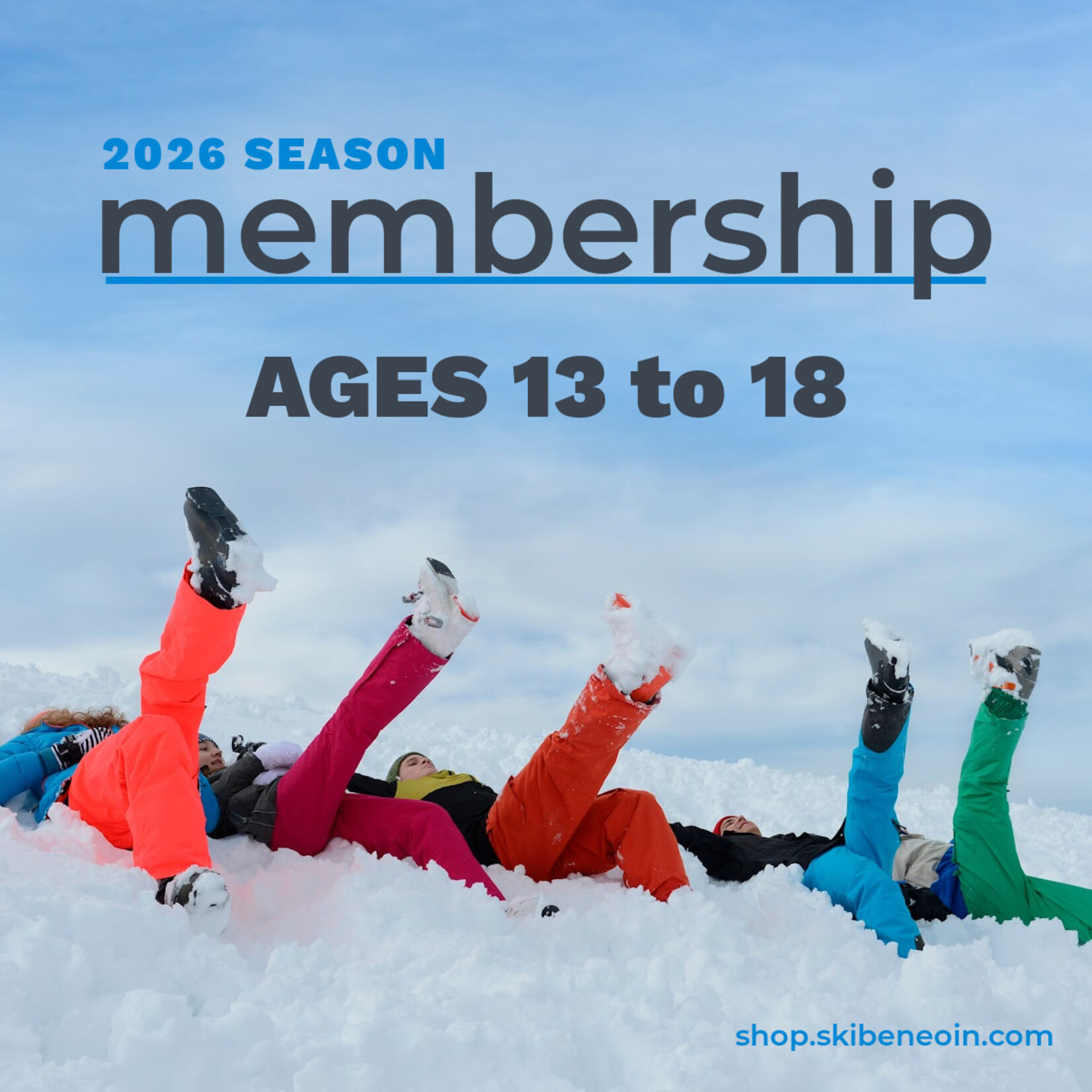 Regular Season Ages 13 to 18/University Student Membership 2026