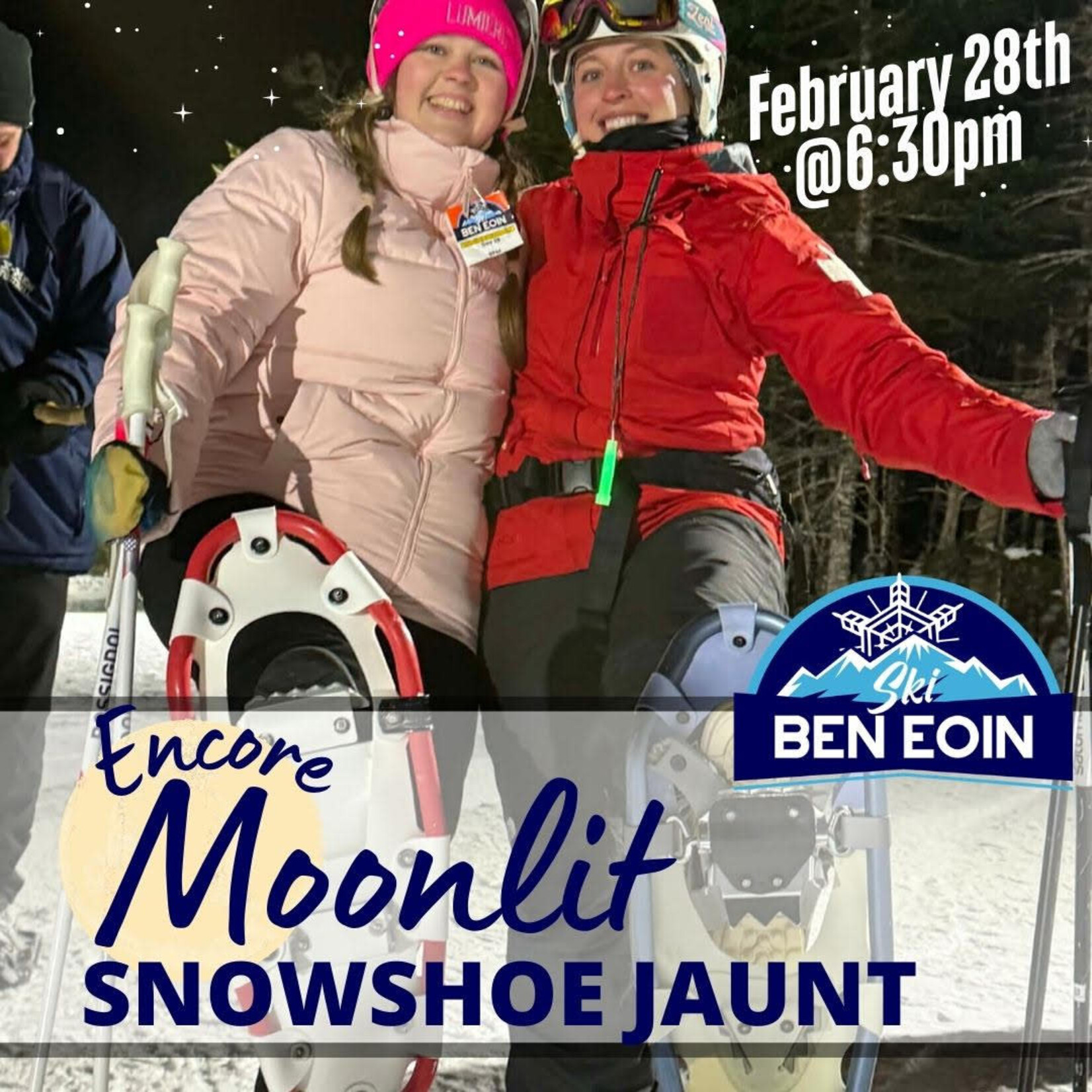 Encore Moonlit Snowshoe Jaunt Express Trail Pass & Event Fee