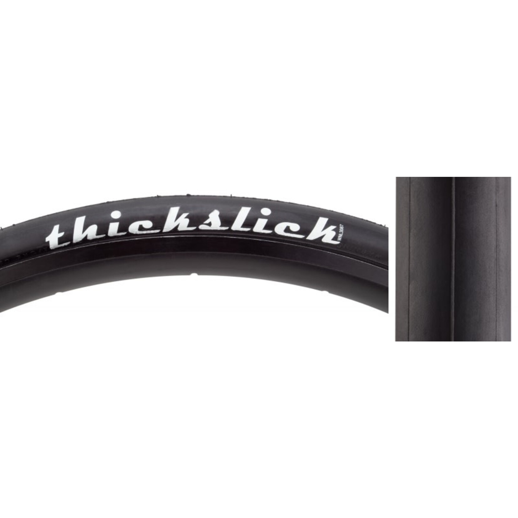 PURE CYCLES TIRE PURE THICKSLICK 700x28 COMP WIRE BK