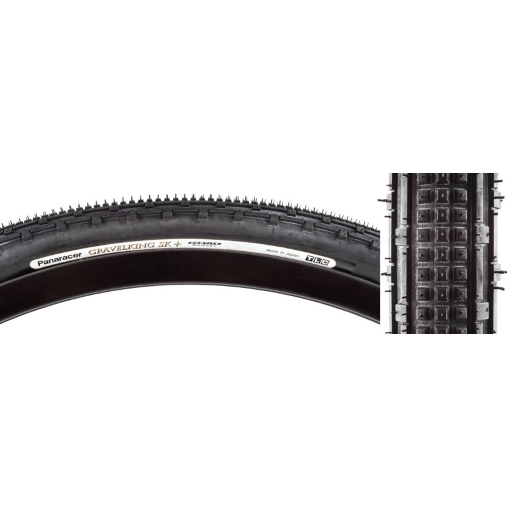 Panaracer TIRE PAN GRAVEL KING SK+ 26x2.1 FOLD TBLS BK/BK