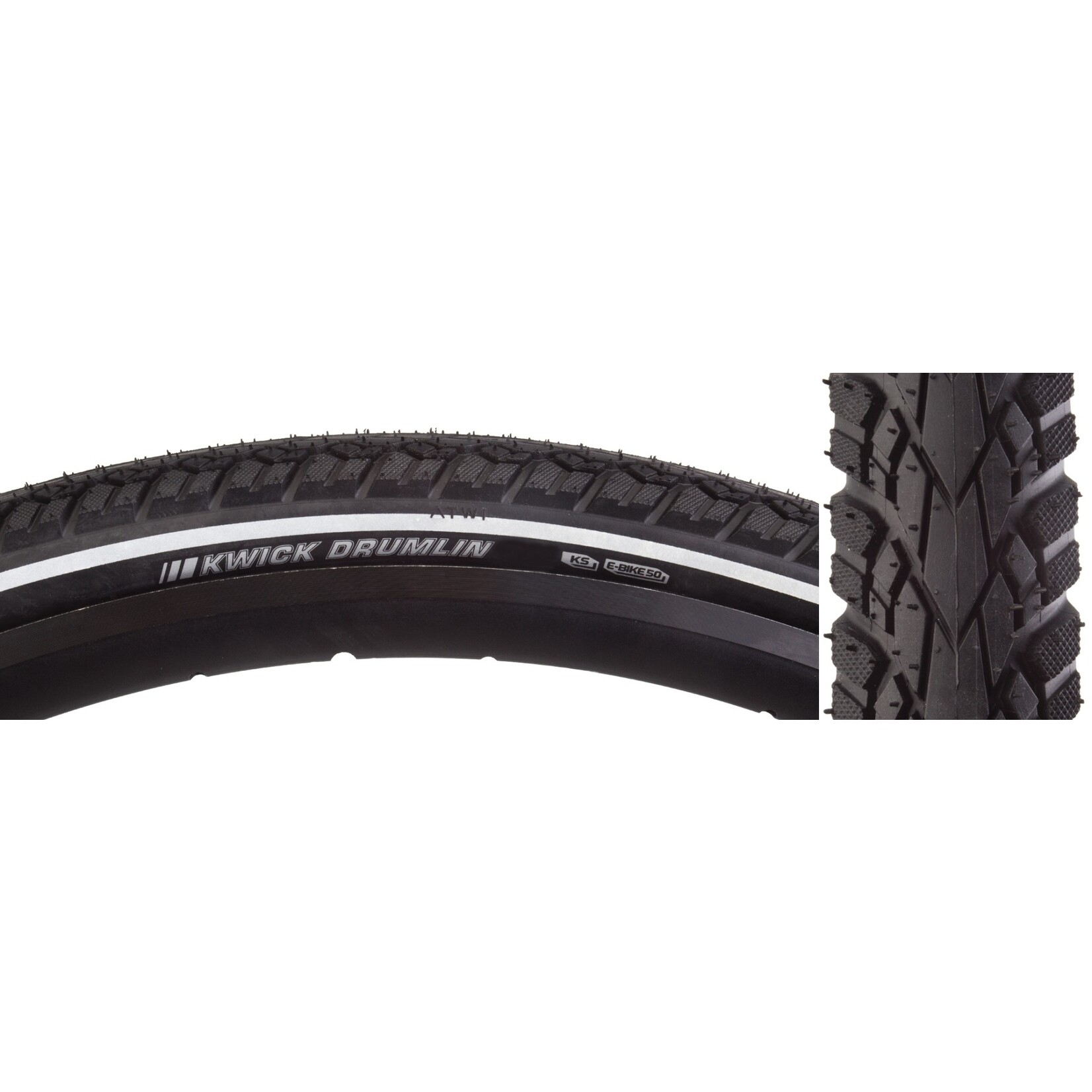 Kenda TIRE KEN KWICK DRUMLIN SPORT 700x42 BK/BK/REF SRC/KS/60 WIRE 80psi E50