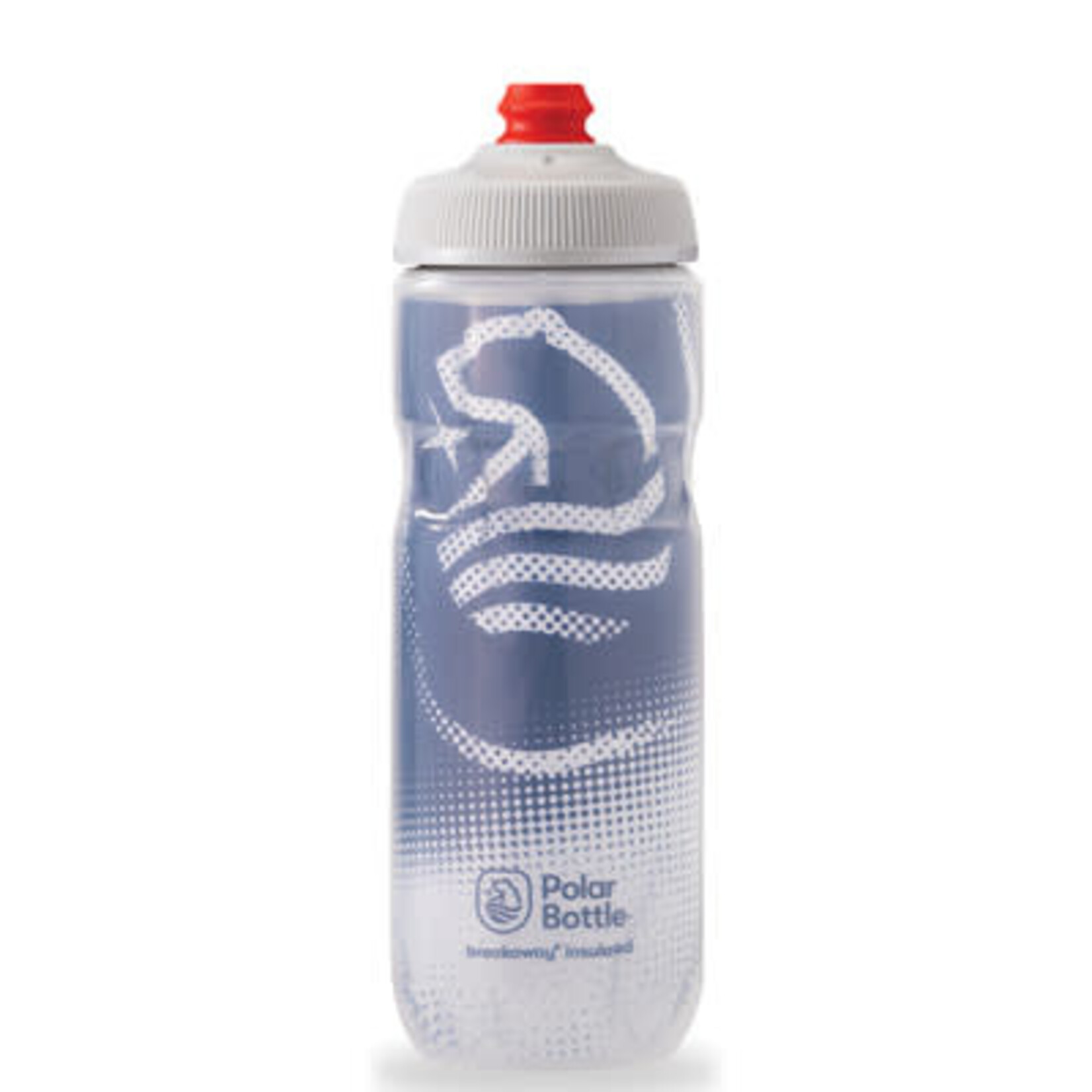 Polar Bottle POLAR BOTTLE,BREAKAWAY INSULATED 20oz,POLAR BTL,BREAKAWAY INSULATED,BIG BEAR NAVY BLUE/WHITE 20oz