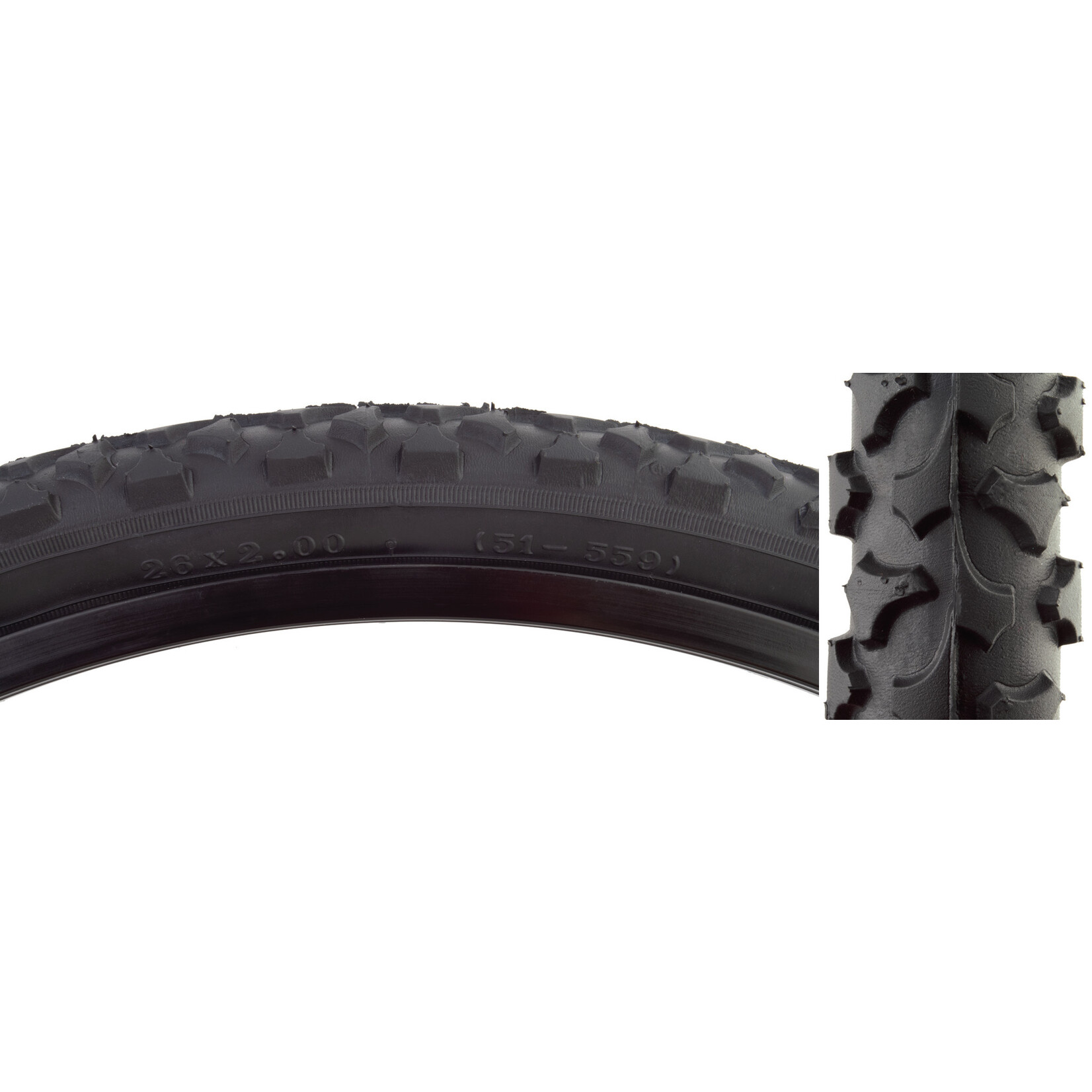 Sunlite TIRE SUNLT 26x2.0 BK/BK ALPHABITE VRB115 FOLD-CB/30 65psi