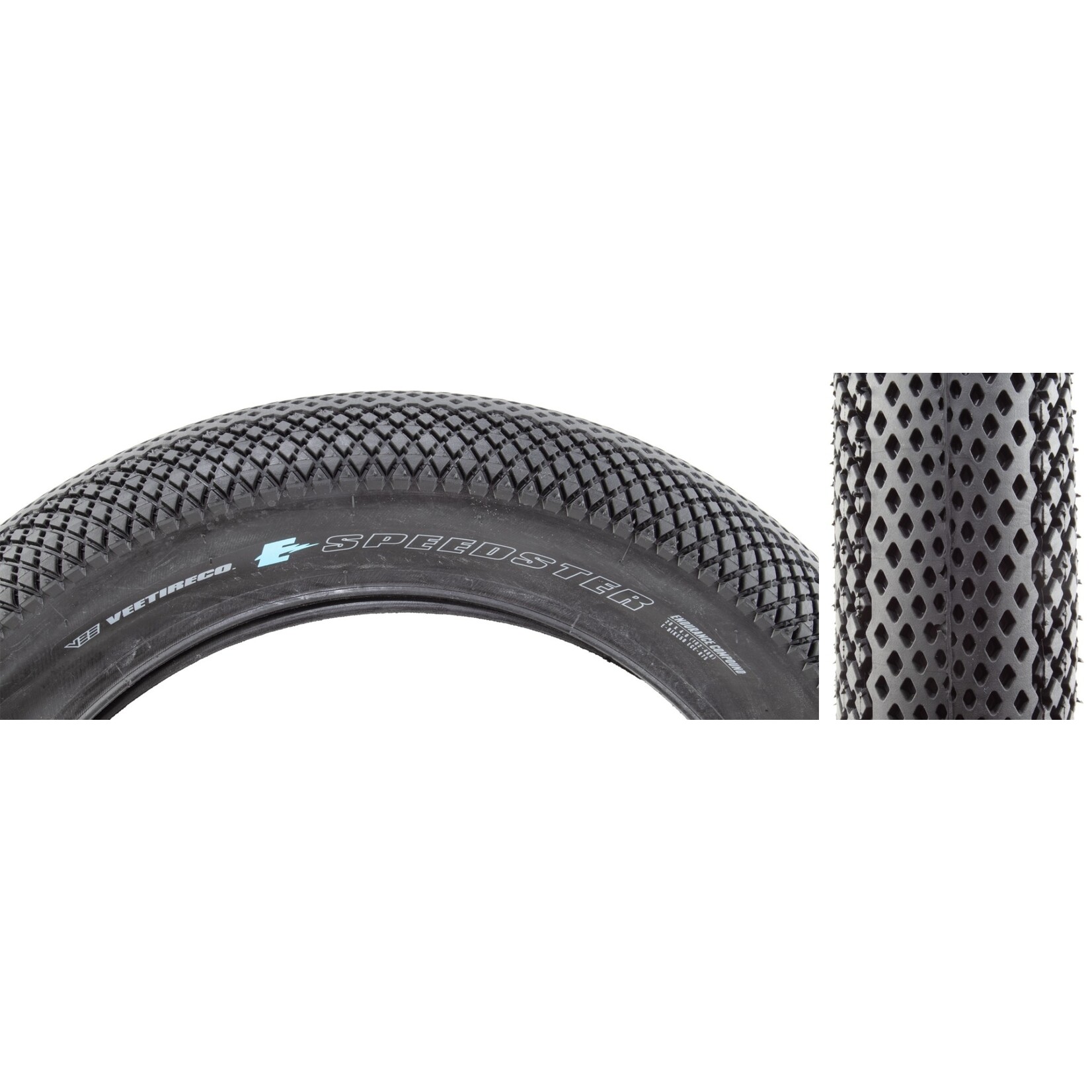 VEE TIRE & RUBBER TIRE VEE SPEEDSTER 20x4.0 BK/BK WIRE/26ENDURO/OVER RIDE E50