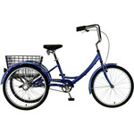 Manhattan Bicycles Manhattan Trike Alloy 7 Speed Blue Steel