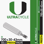 ULTRACYCLE ULTRACYCLE,PRESTA VALVE TUBES,UC 700X30-43,TUBE,32MM,PV,50 per case