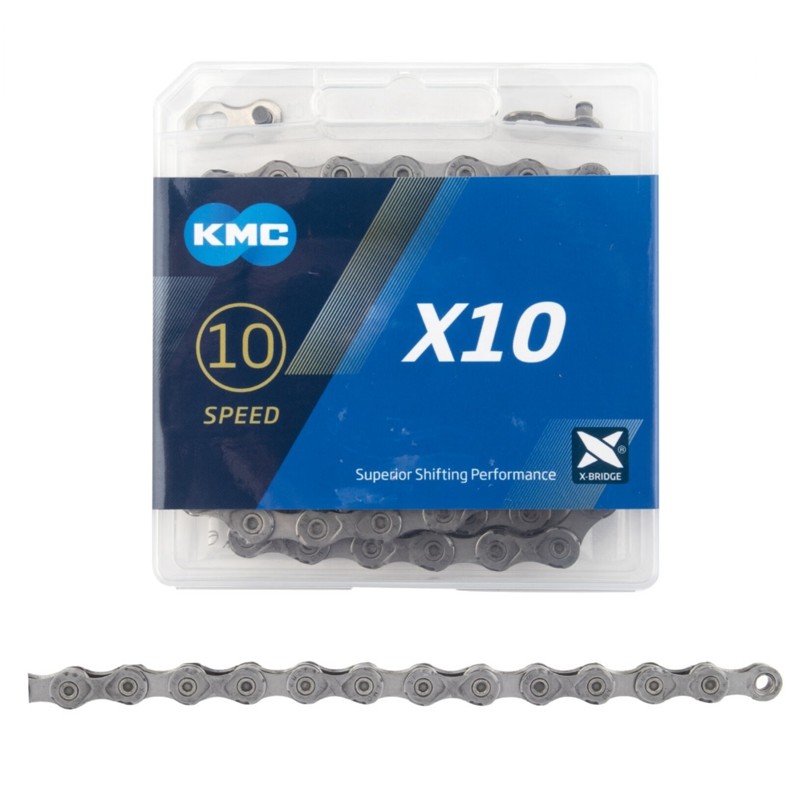 KMC CHAIN KMC X10 10s GY/GY 116L
