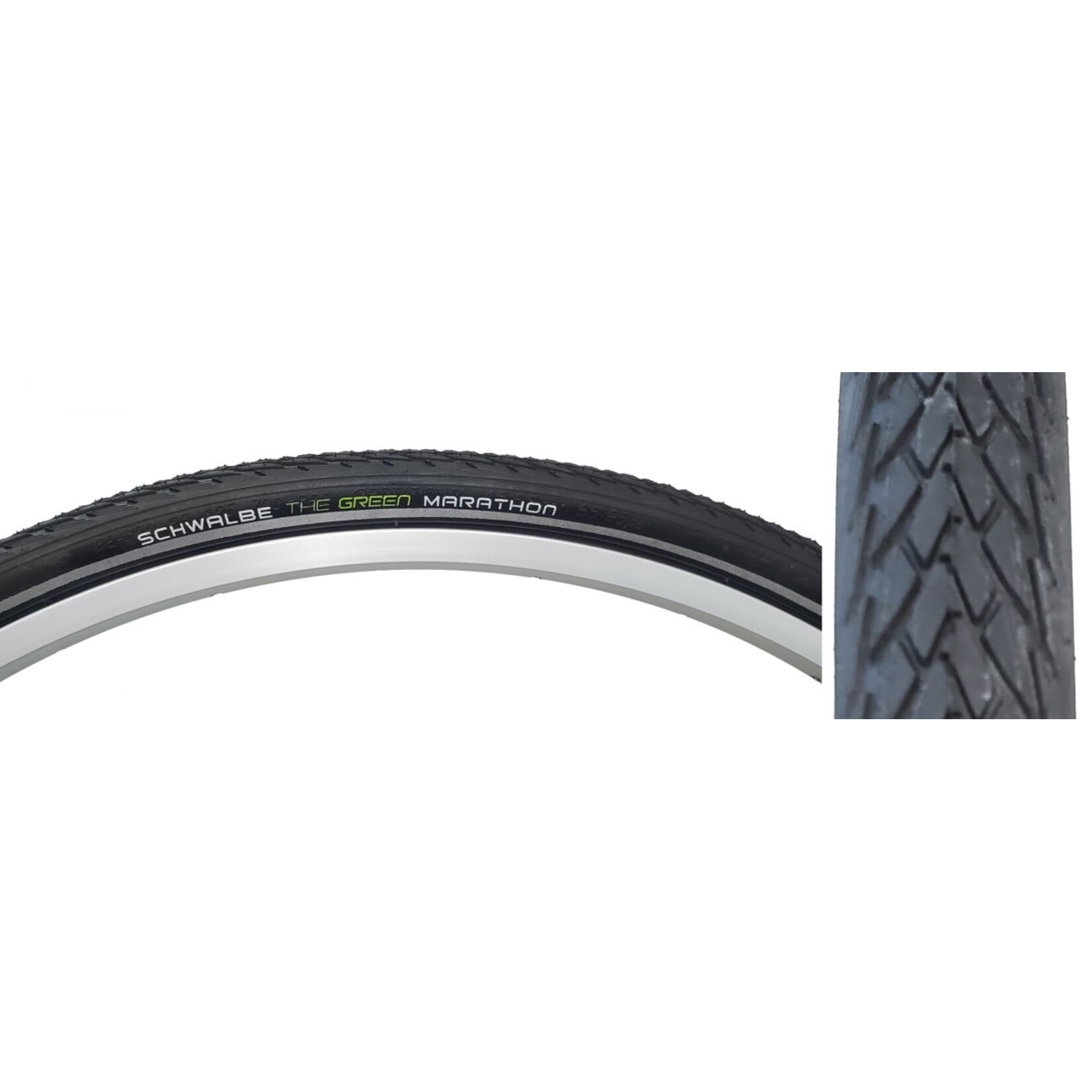 Schwalbe TIRE SWB MARATHON 700x32 PERF TWIN GN-GUARD BK/BK/REF ADDIX ECO E25 WIRE