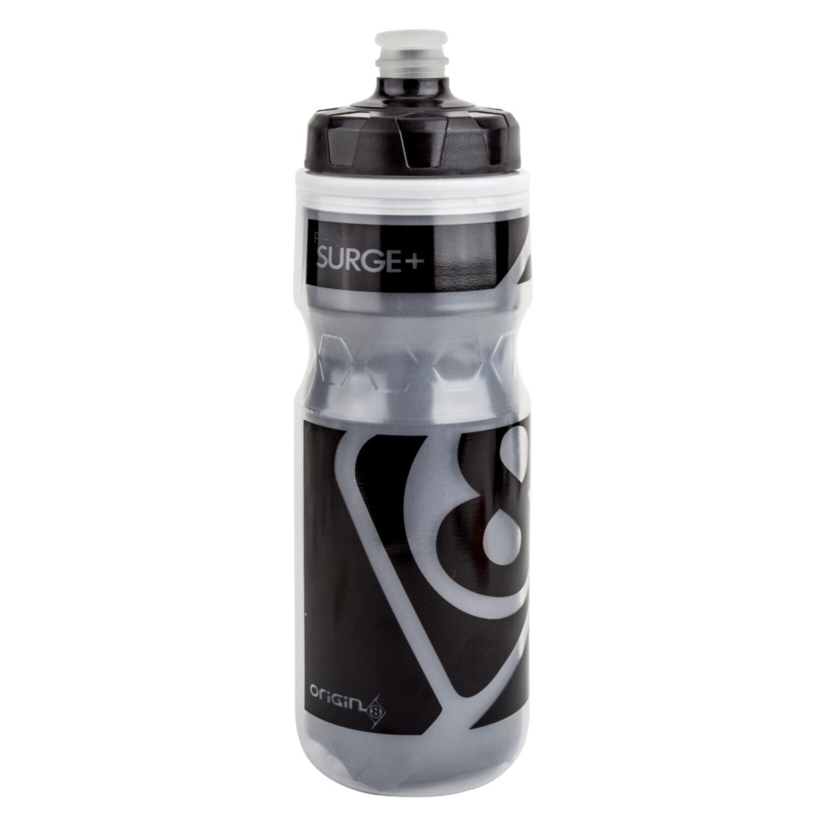 Origin8 BOTTLE OR8 600cc INSULATED CLR/BLK HIGH FLOW VALVE