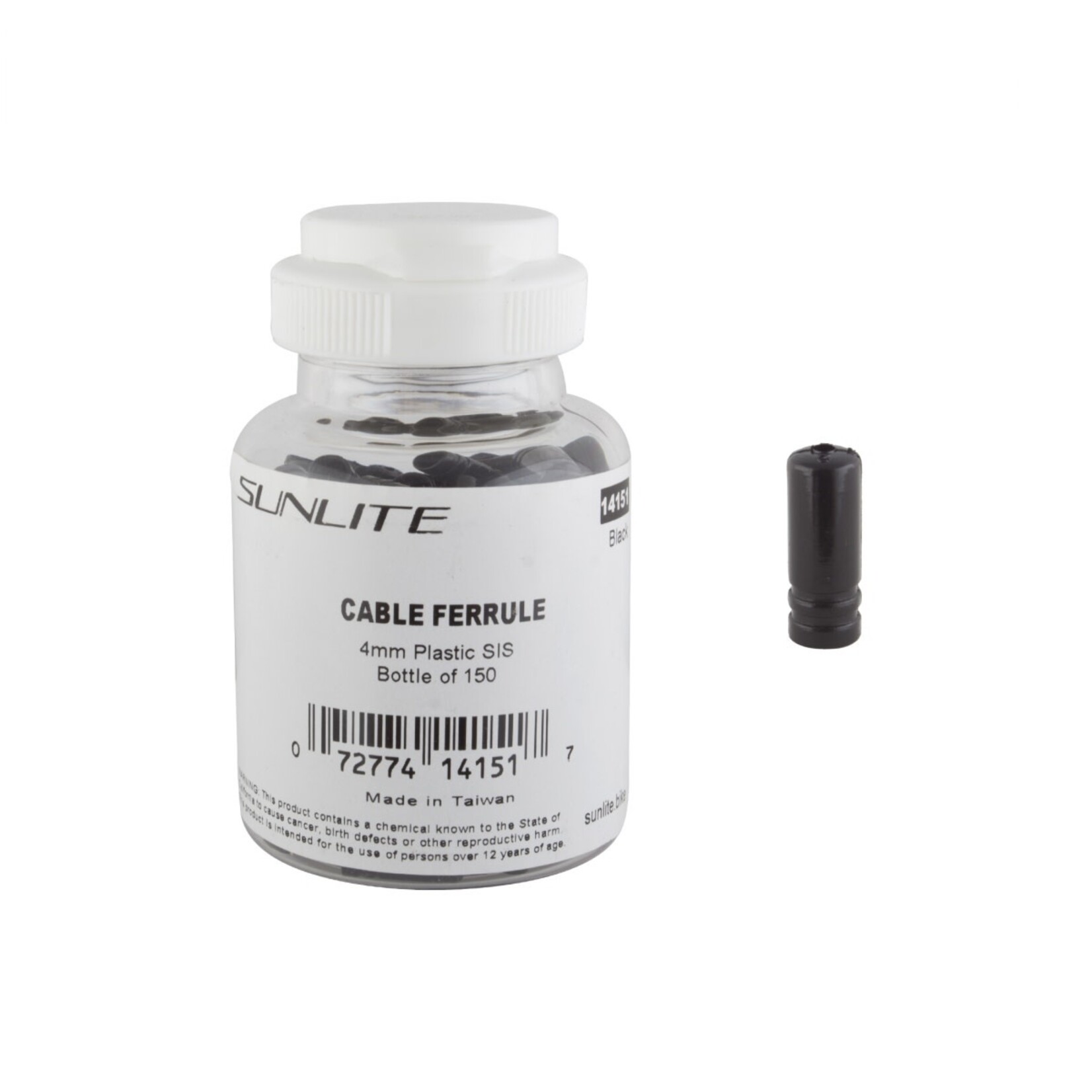 Sunlite CABLE FERRULE SUNLT 4mm PLSTC SIS BTL of 150 single