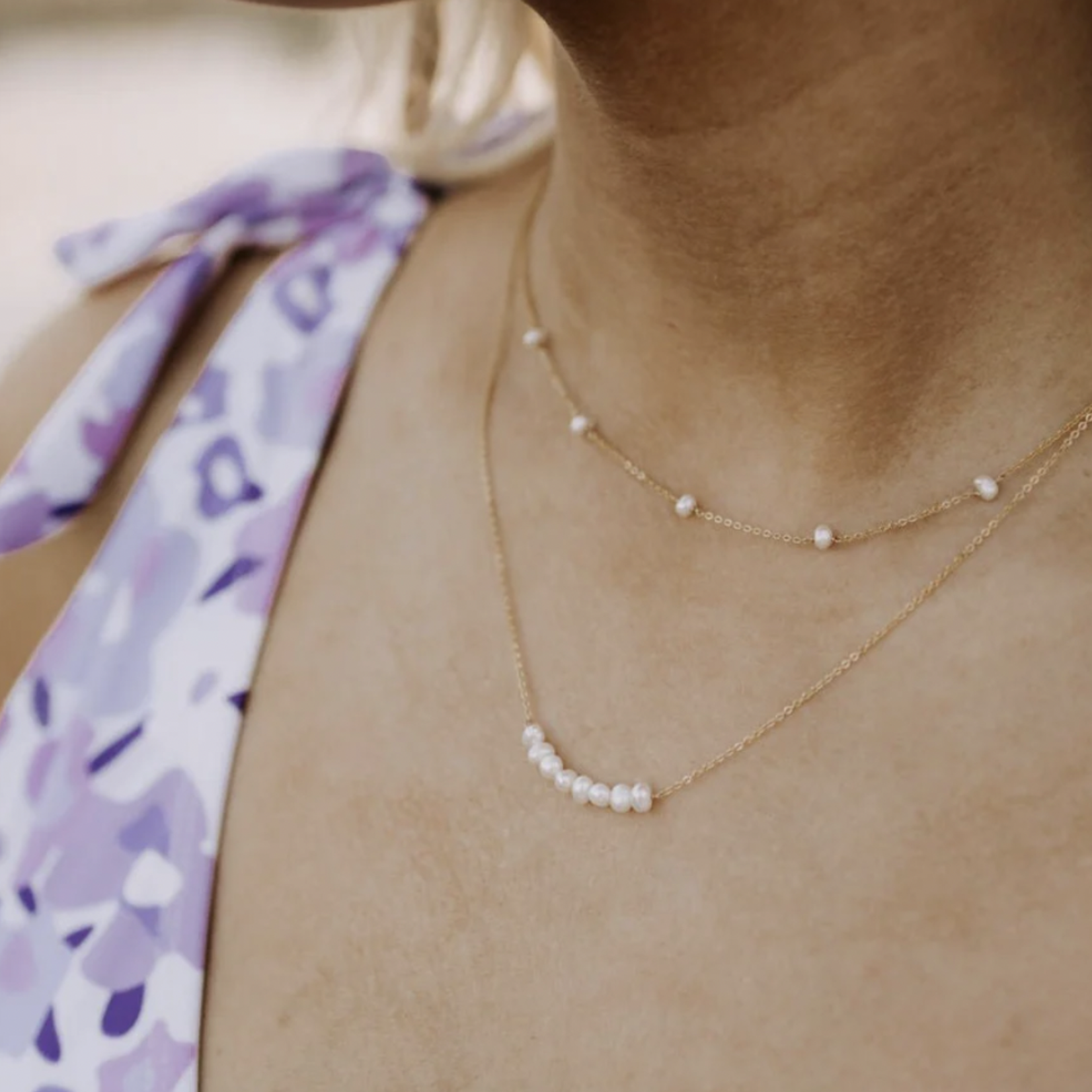 Mauve Jewelry Co. Malibu Peal Necklace