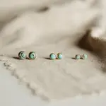 Commonform Hyalite Studs Turquoise 6mm