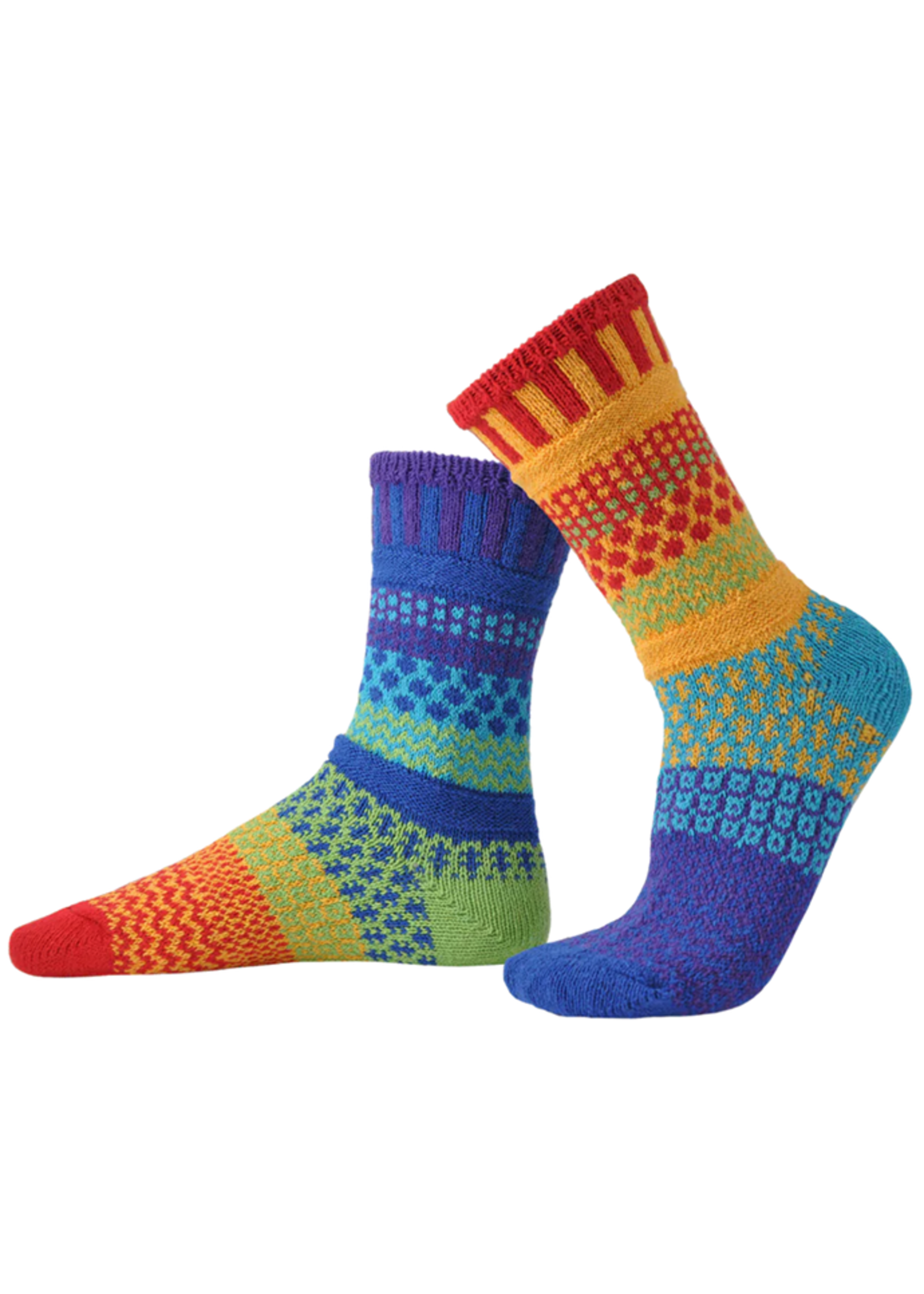 Rainbow Adult Crew Socks