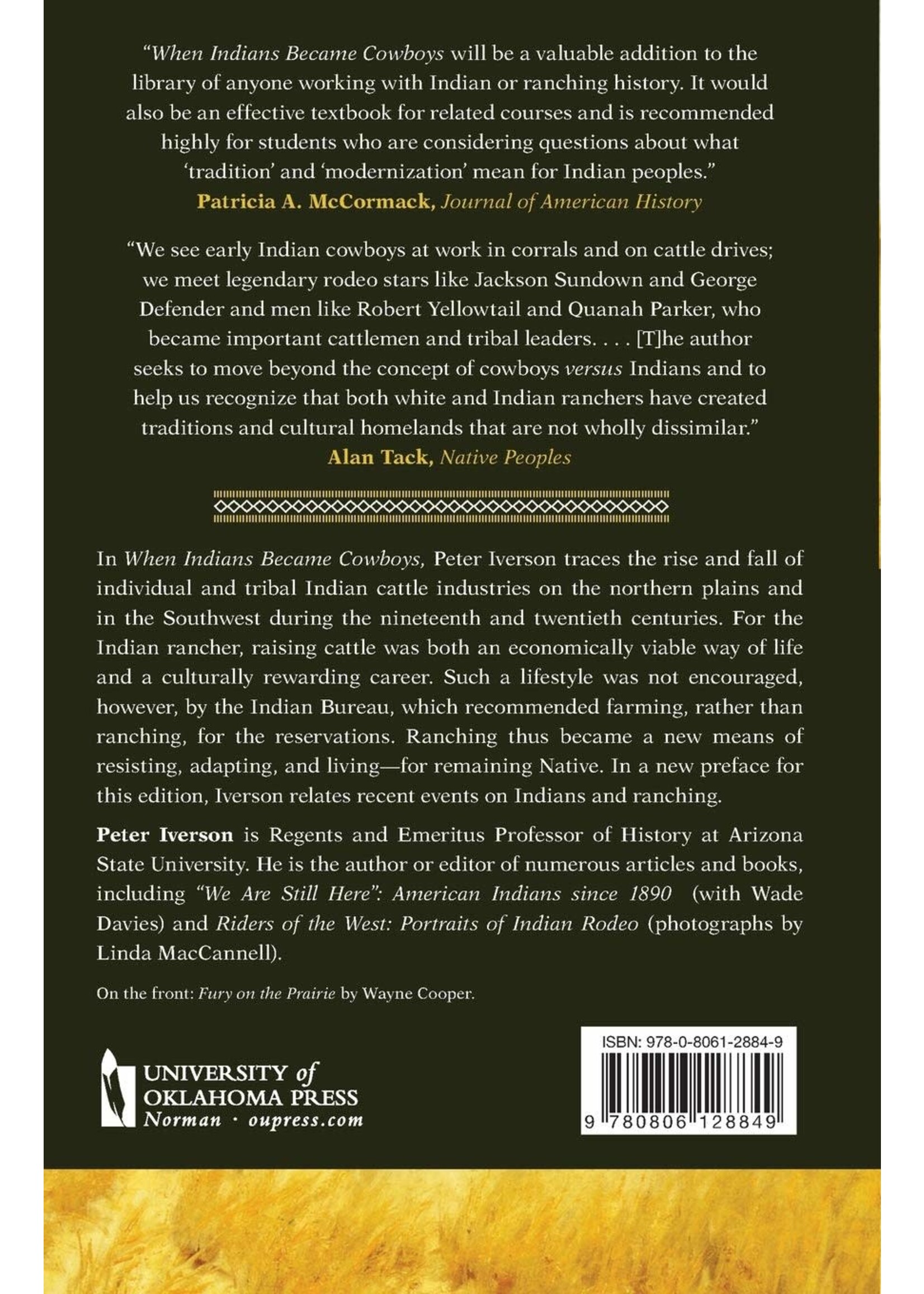When Indians Became Cowboys: Native Peoples and Cattle Ranching in the American West