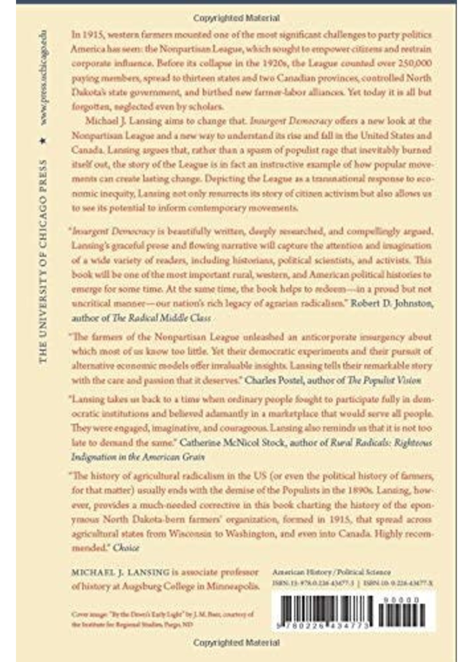 Insurgent Democracy: The Nonpartisan League in North American Politics