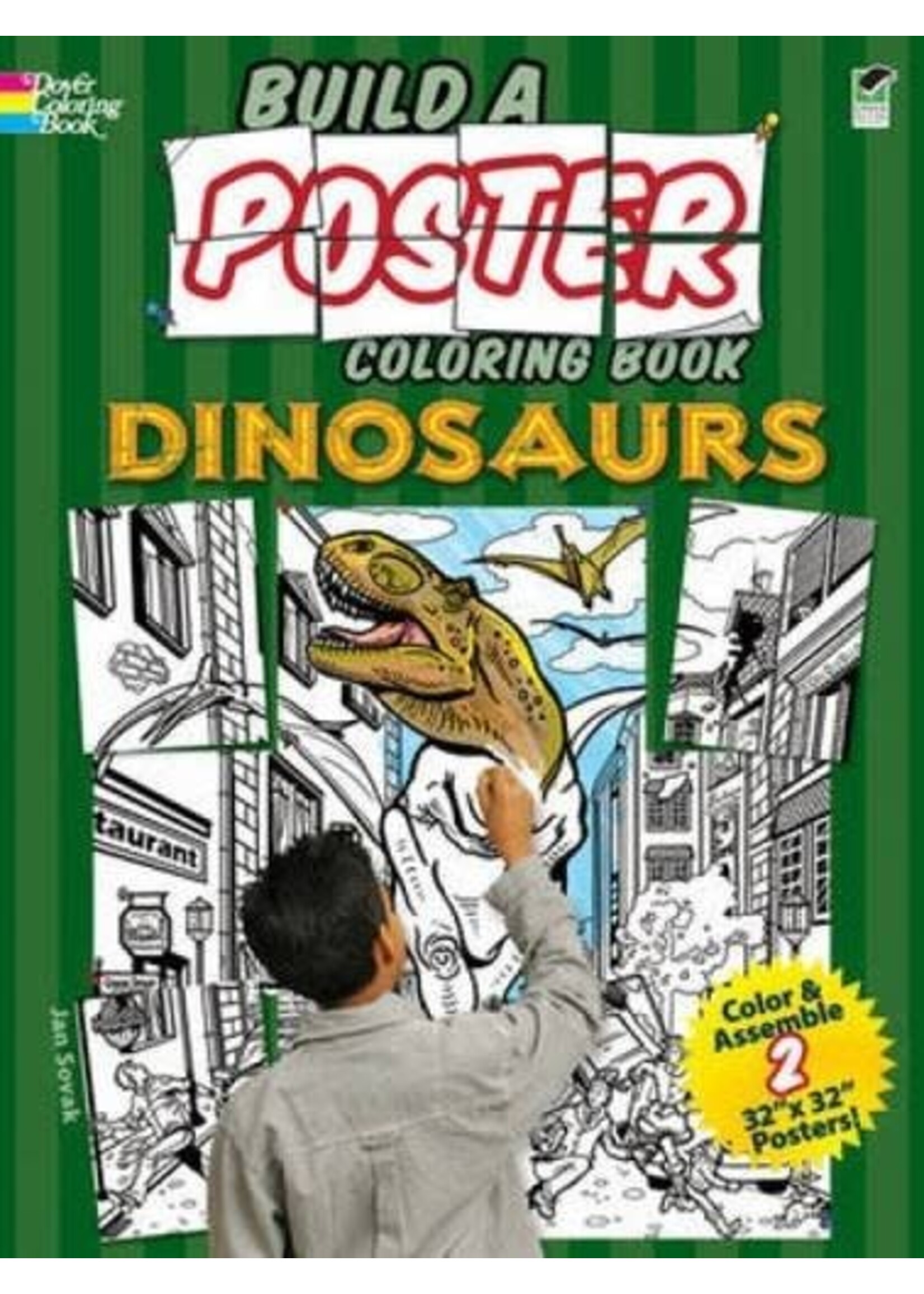 Build a Poster Coloring Book Dinosaurs North Dakota State Museum