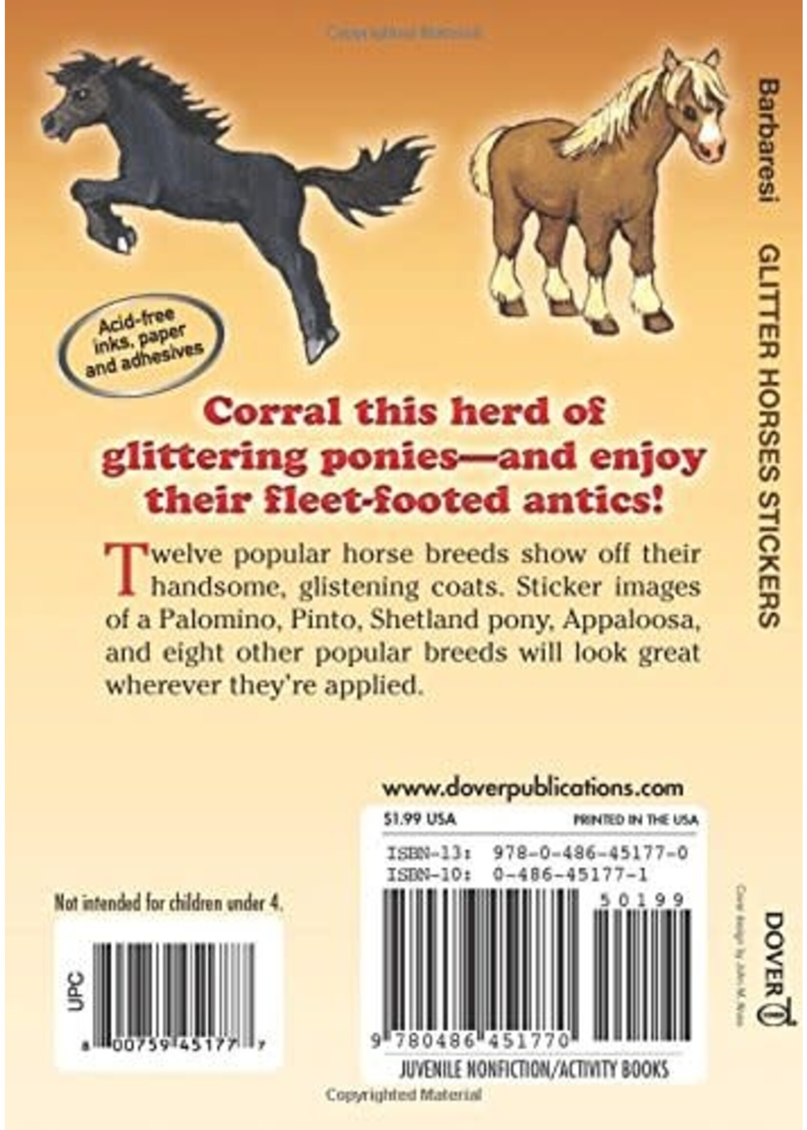 Glitter Horses Stickers