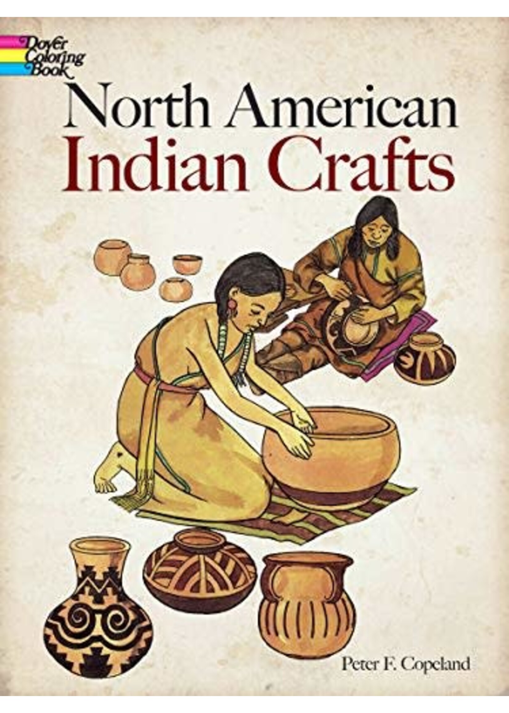 North American Indian Crafts Coloring Book