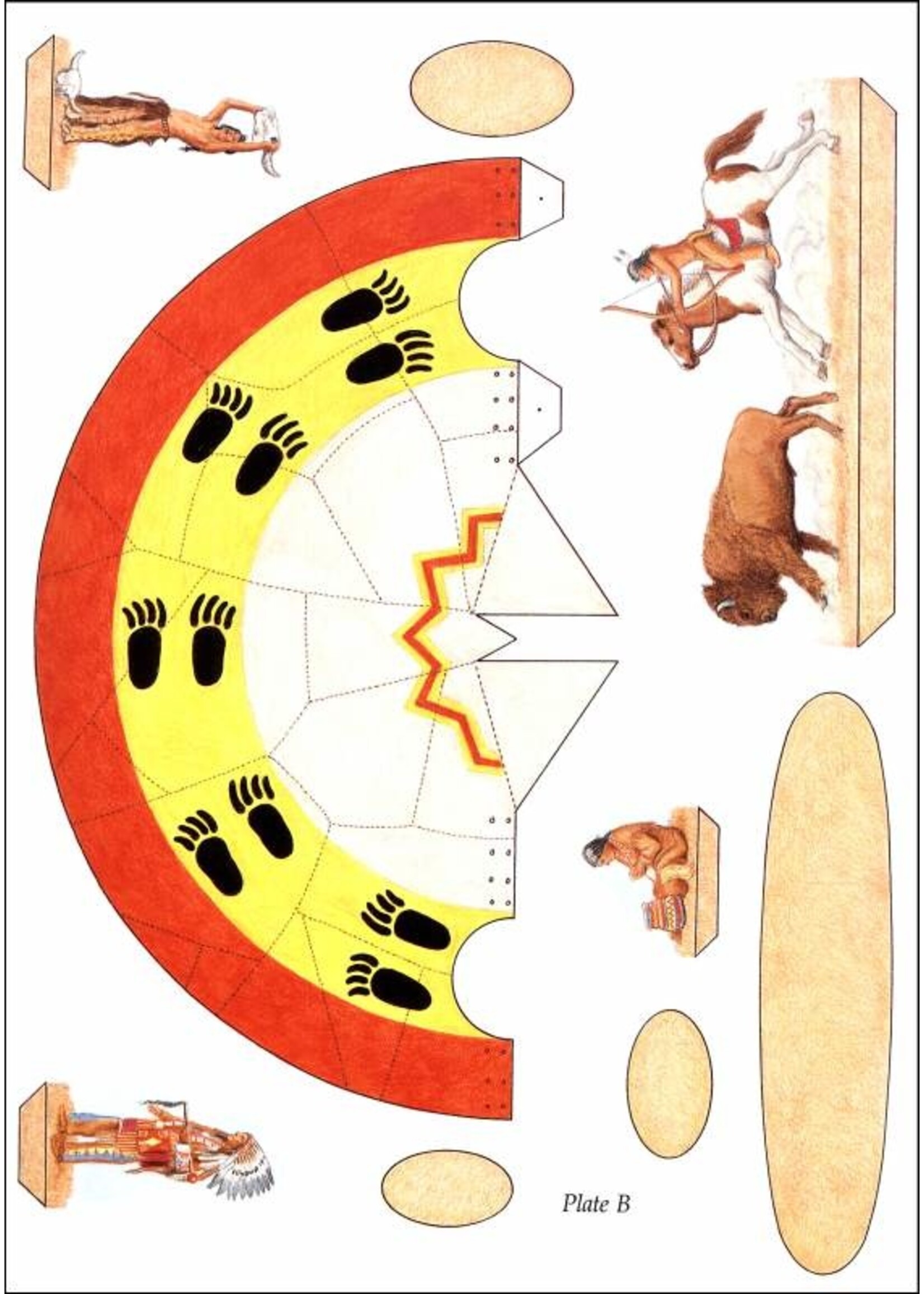 Plains Indians Teepee Village: Cut & Assemble