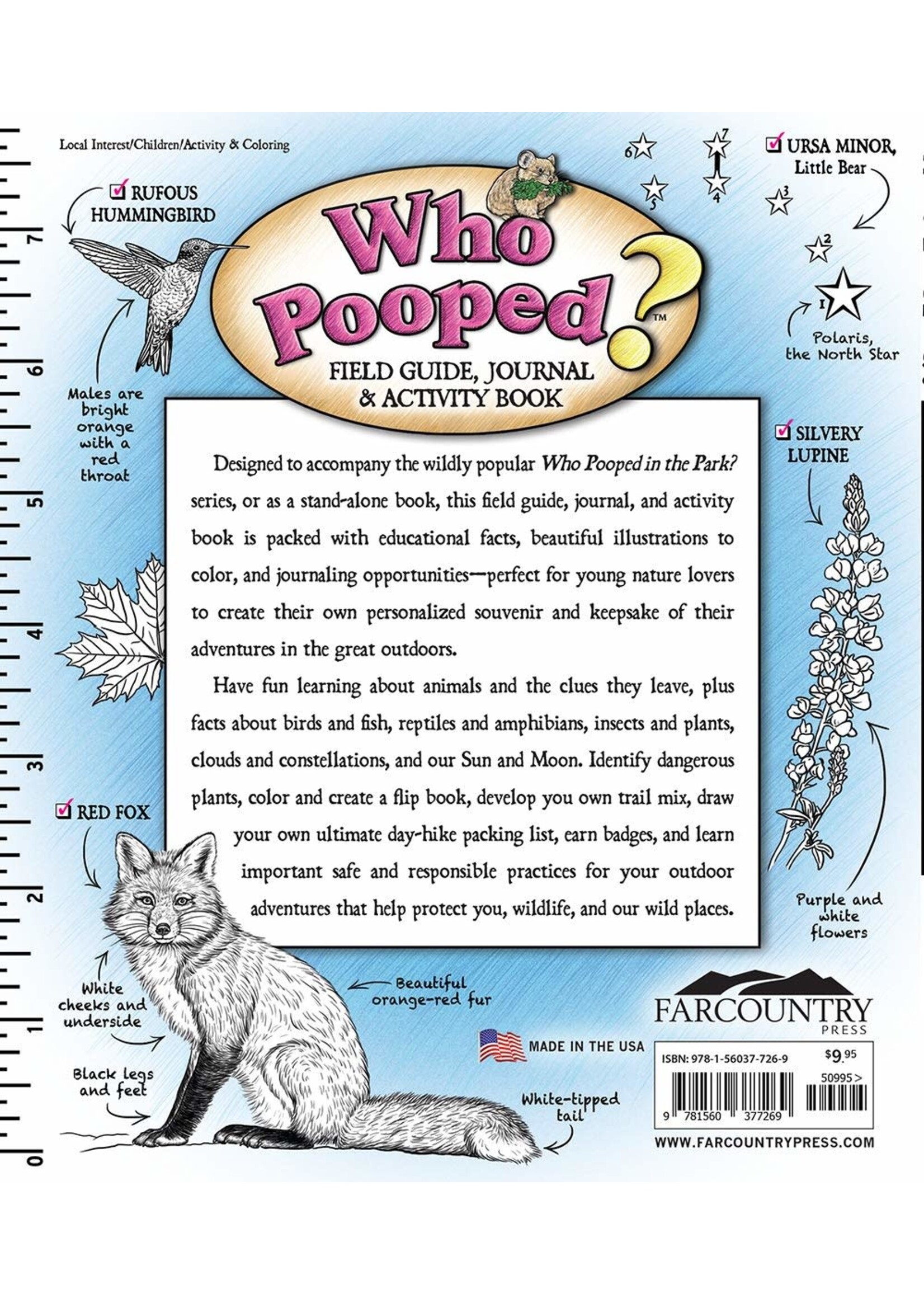 Who Pooped? Field Guide Journal & Activity Book