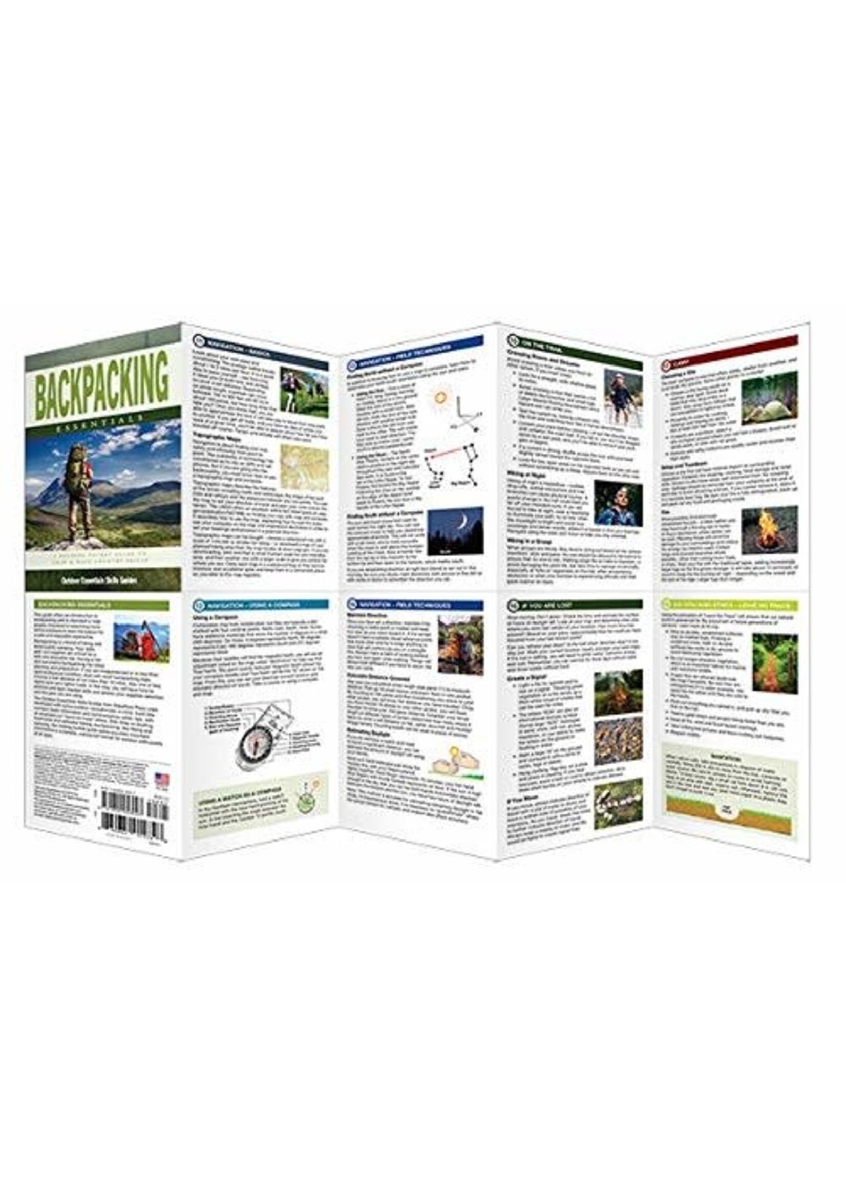 Backpacking Essentials: A Folding Pocket Guide to Gear & Back Country Skills
