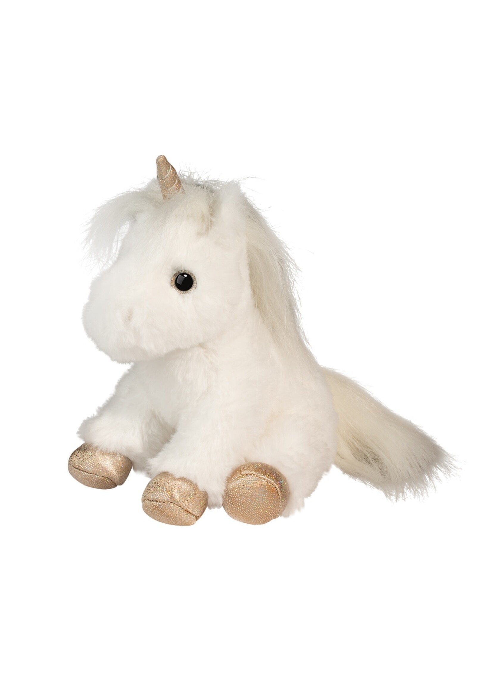 Elodie Mini Soft White Unicorn Plush Toy