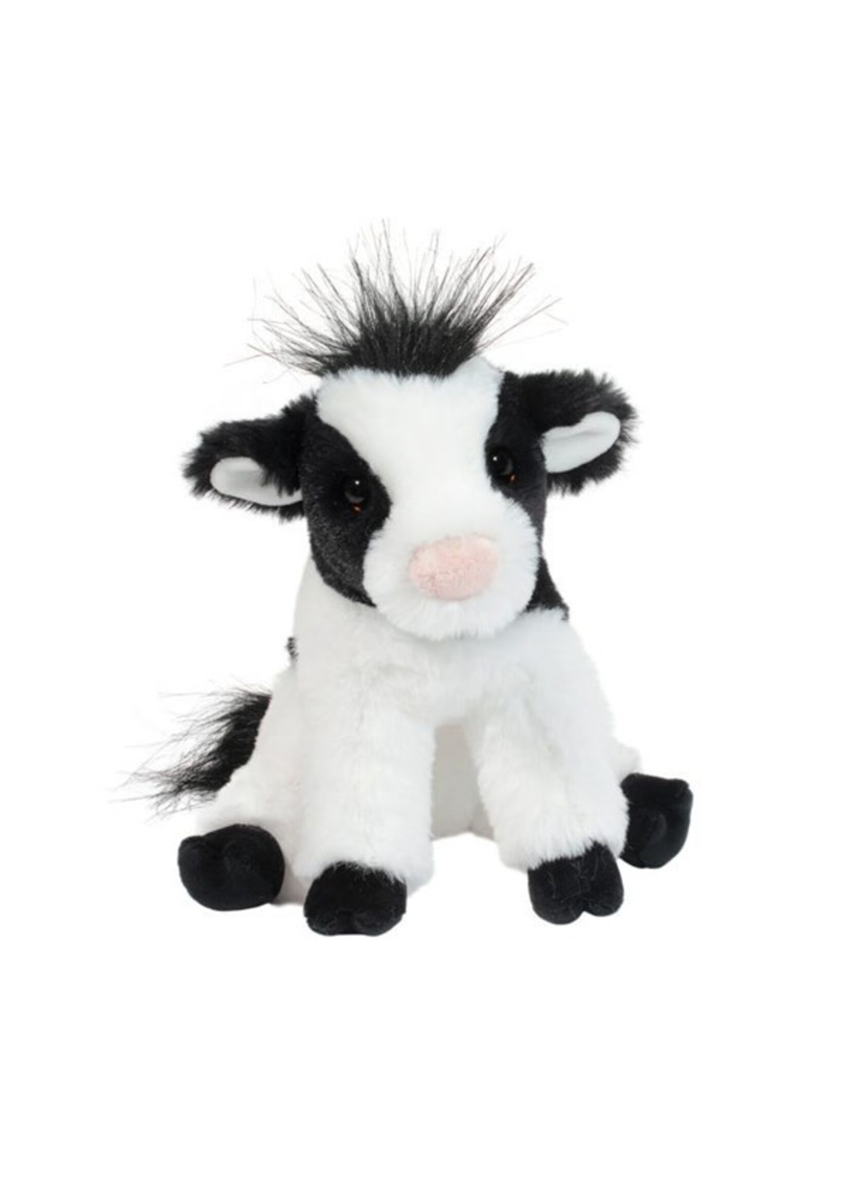 Elsie Mini Soft Cow Black and White Plush