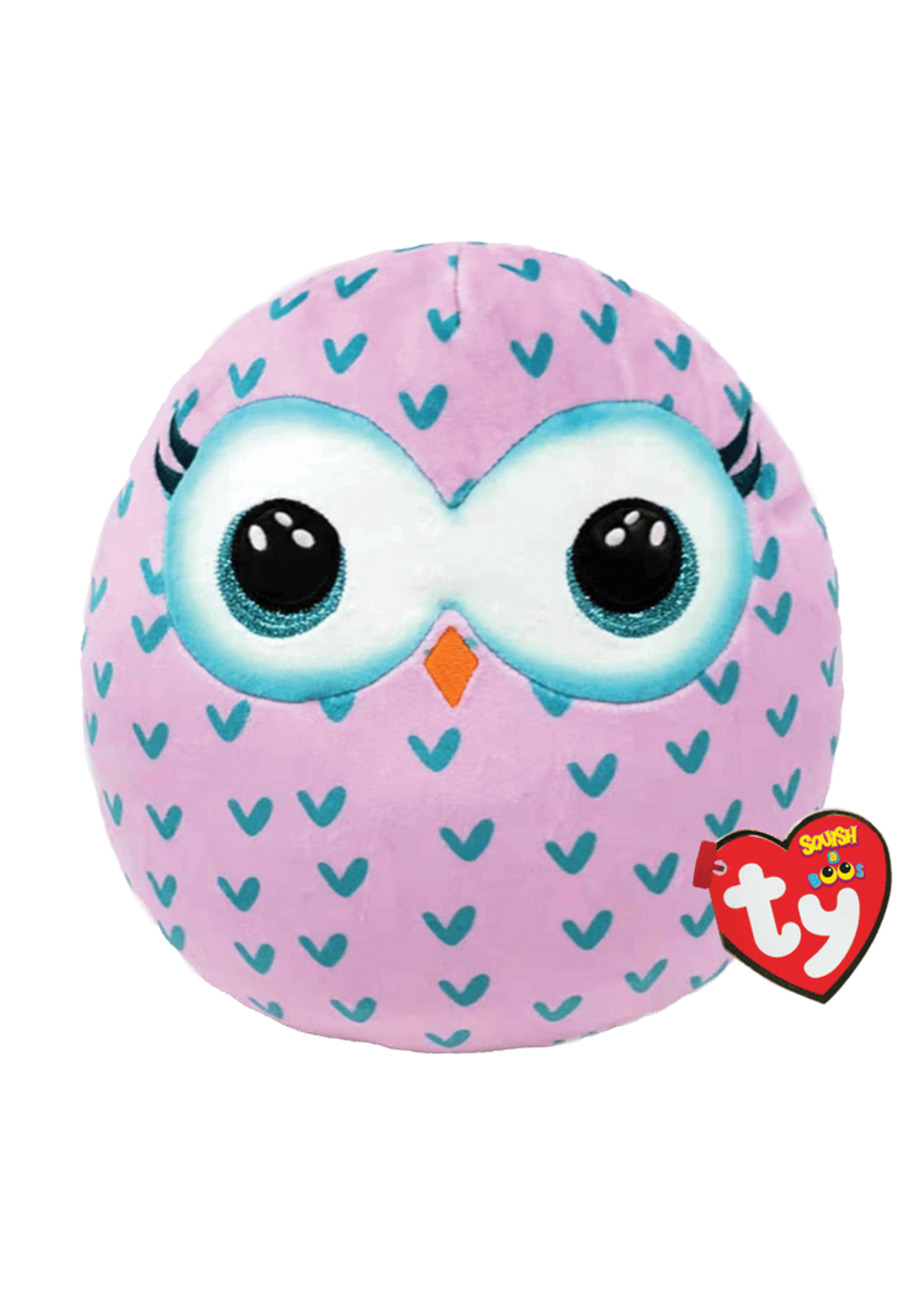 Winks: Pink Owl: Squish-A-Boo 10"
