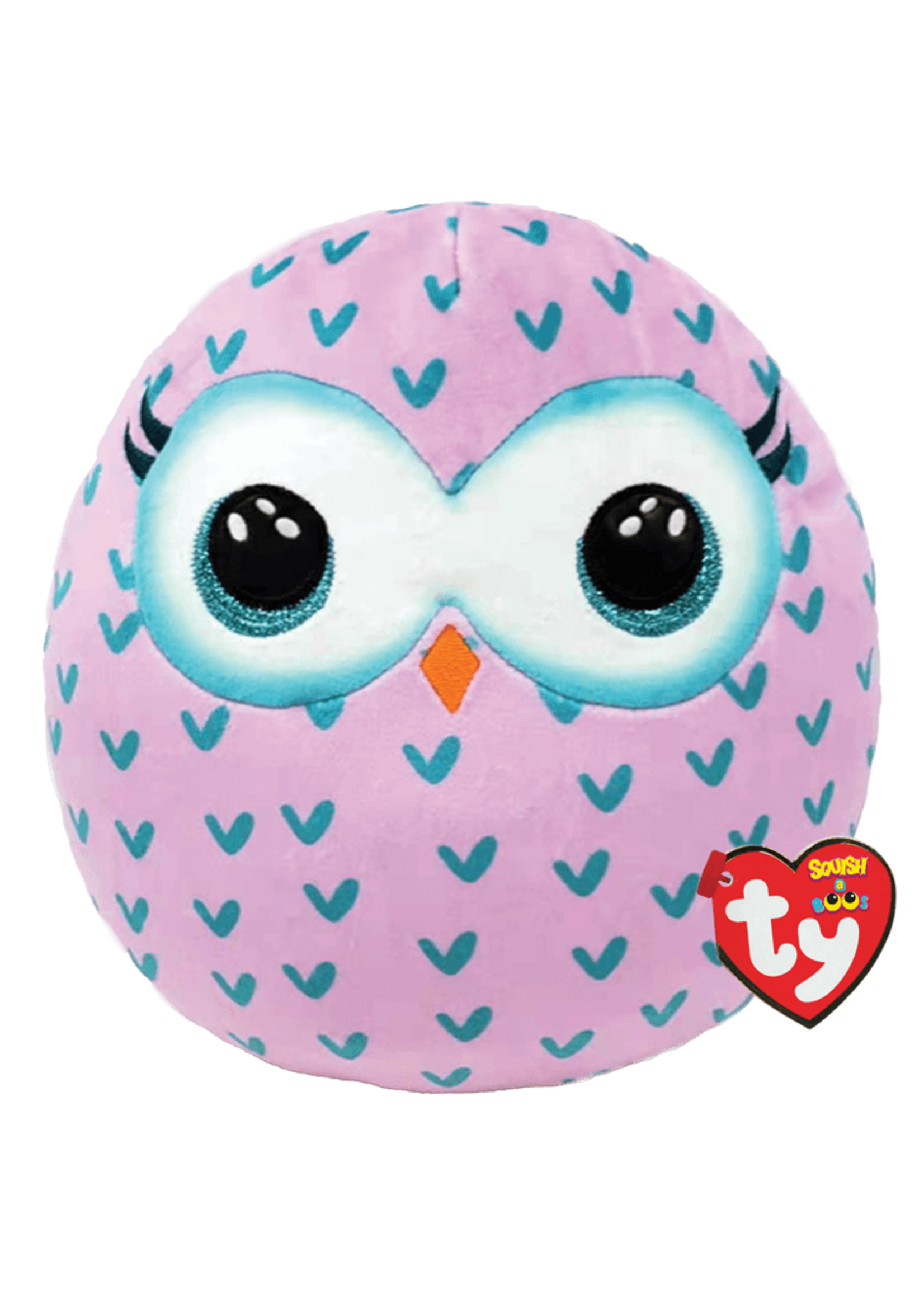 Winks: Pink Owl: Squish-A-Boo 14"